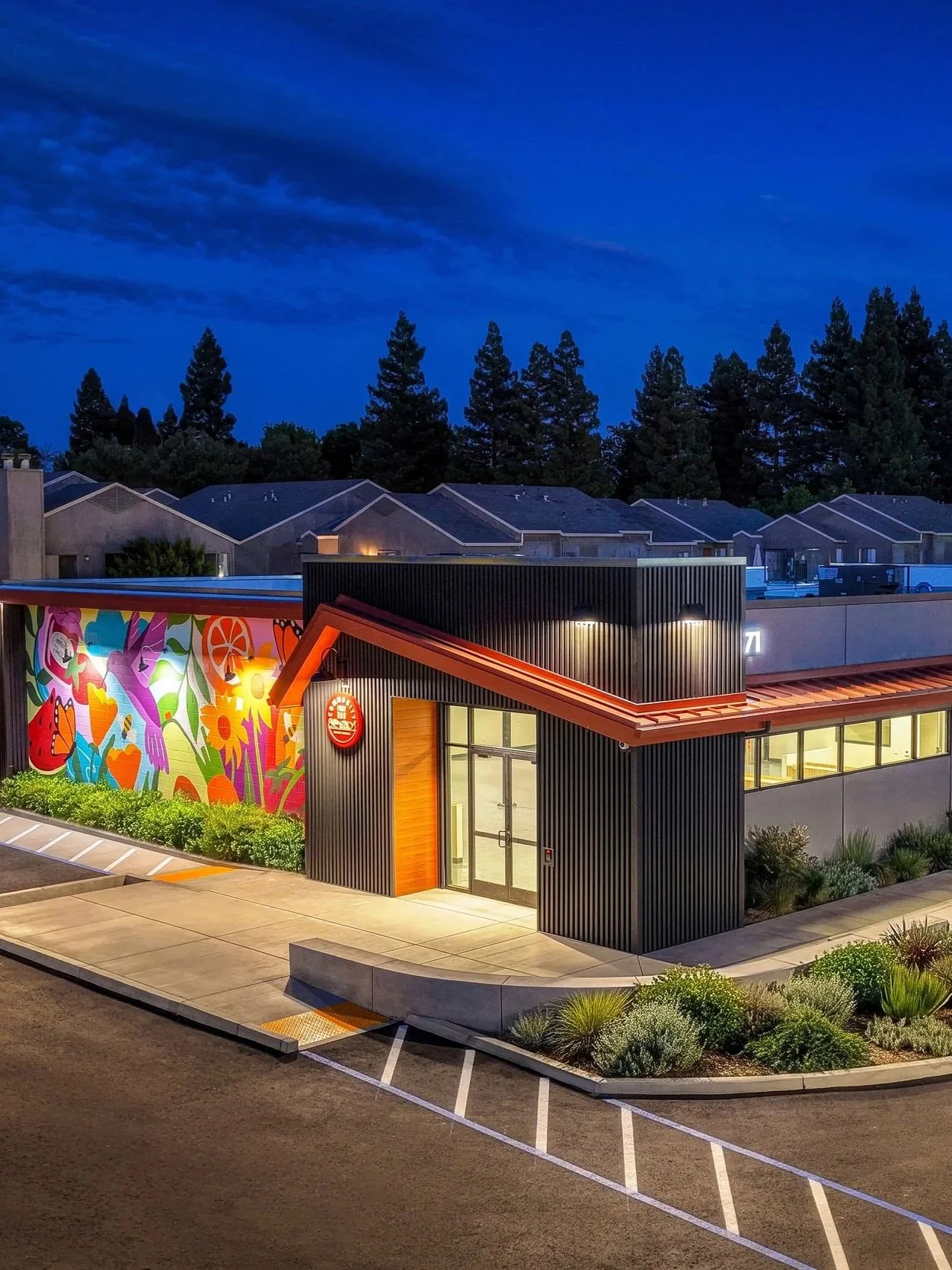 Exterior of food locker construction in Rancho Cordova by Tankersley Build Co.