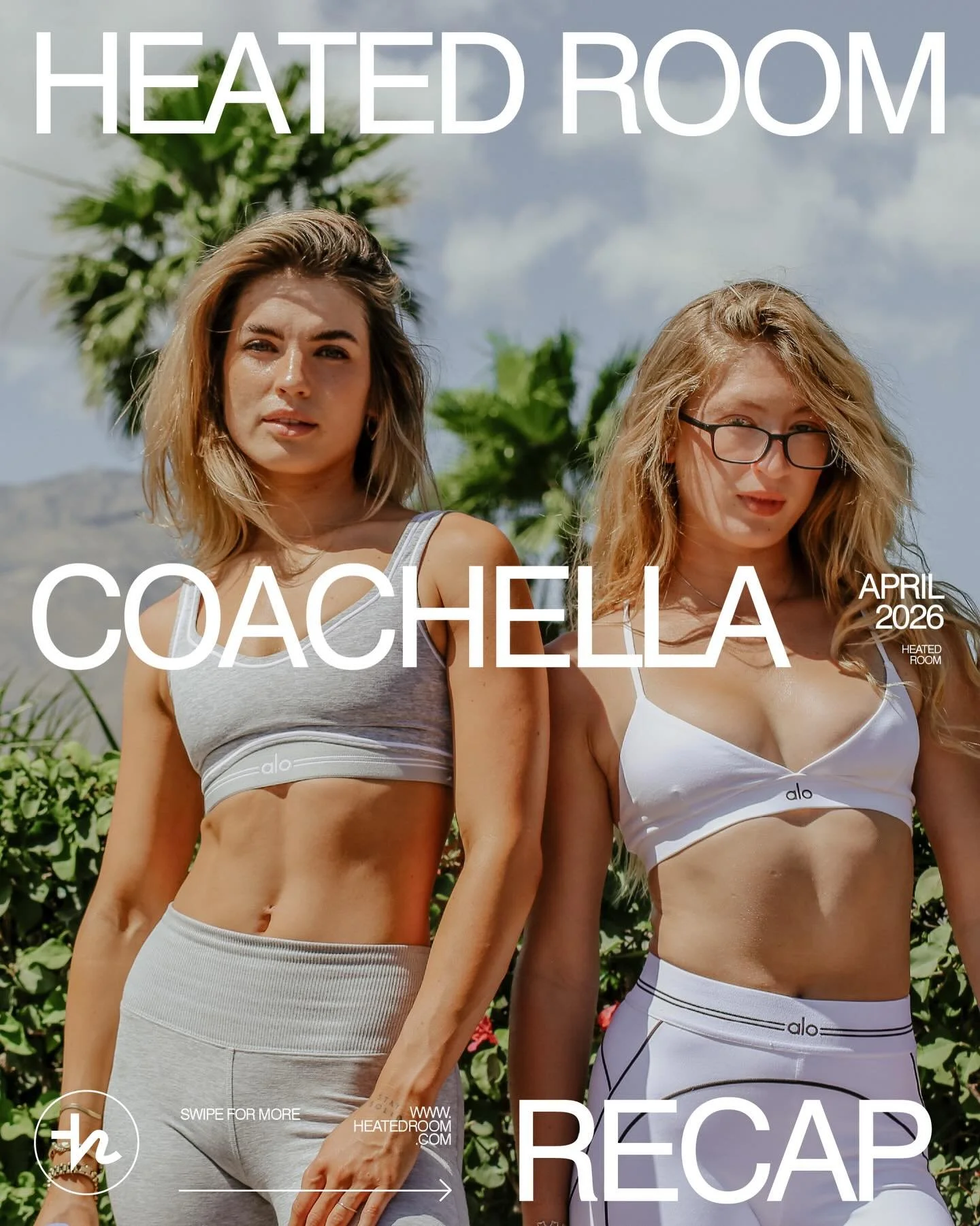 @heatedroom x @poosh 
Recap from a day filled with movement, energy, sweat and good vibes in the desert.
