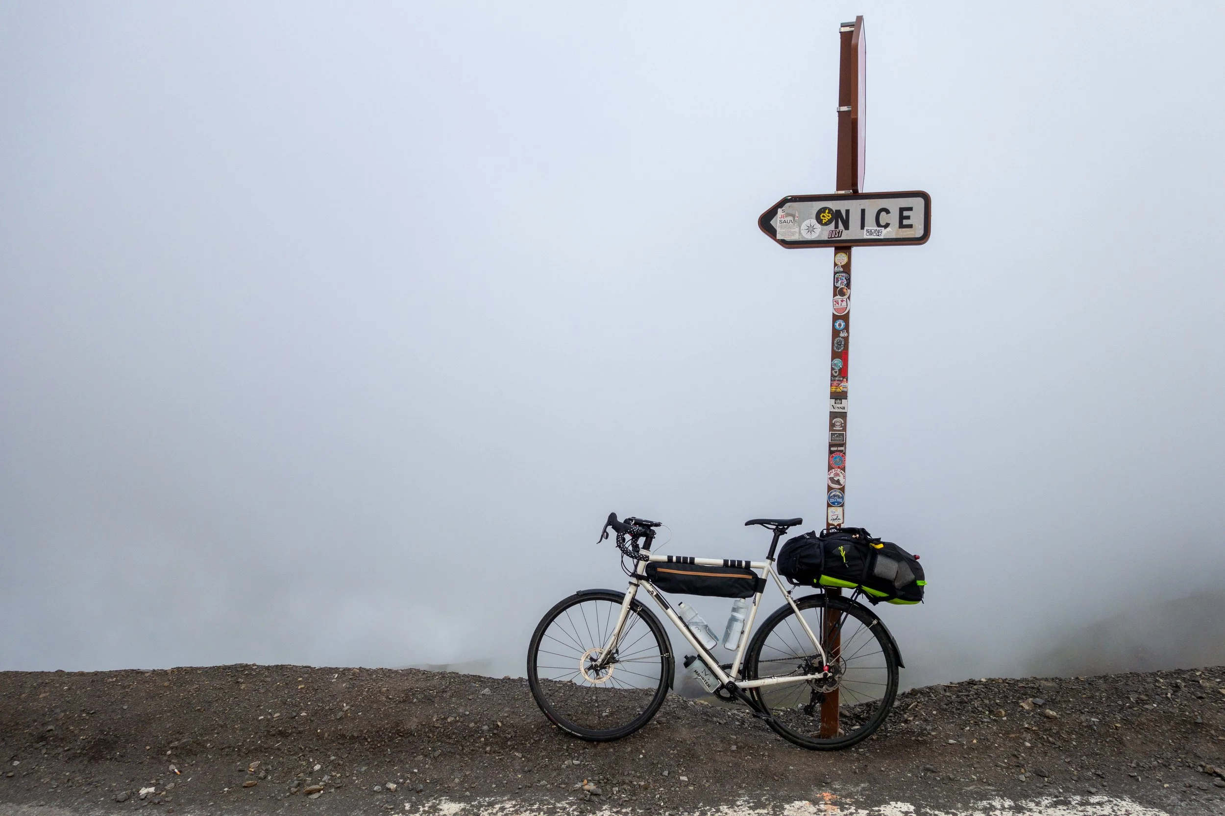 Touring in France - There was a serious view behind all that fog