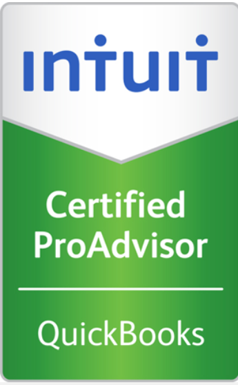 Intuit Certified ProAdvisor badge for QuickBooks software.
