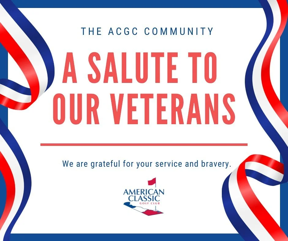 Thankful for all who have served and serve today. 🇺🇸❤️

FREE for all Veterans today at the Classic! Please call the pro shop to book your tee time. (302) 703-6662

#veteransday #thankyou #acgc