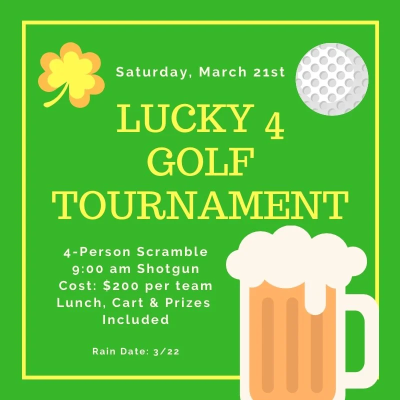 🍀🎩 Only 2 foursome spots remain 🍺⛳️

Register your team today: https://checkout.square.site/merchant/7ZA9BNT15NP1Q/checkout/KQJQRKDHGZZWFNEIN2E2ECUH

#luckyfour #stpatricksday #golf #acgc #golftournament