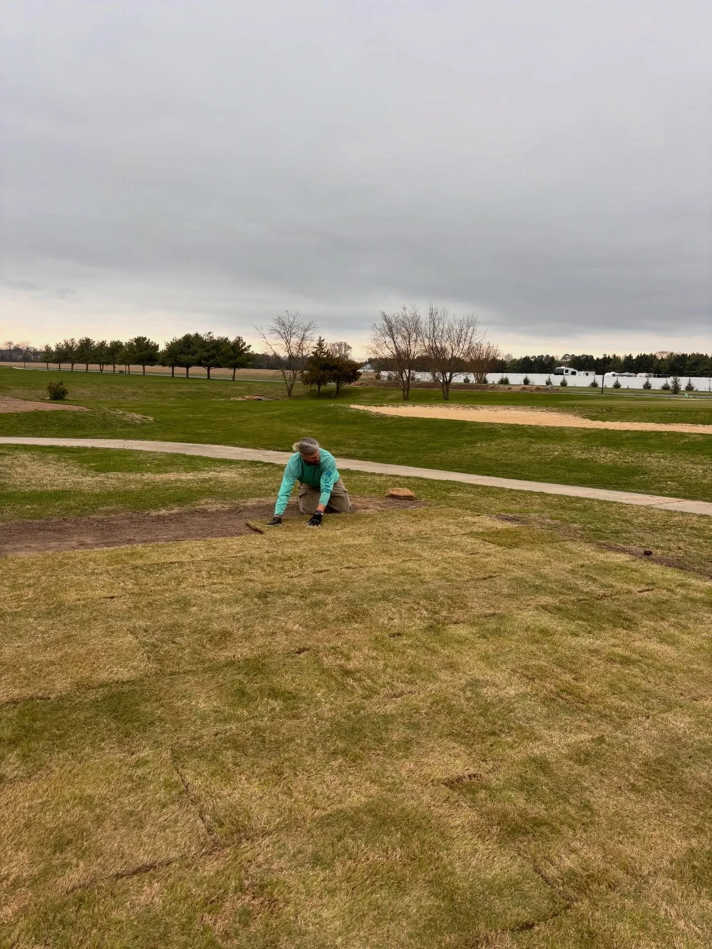 The sod on holes 1, 5, and 7 tees is being laid out ⛳️

#acgc #theclassic #sod #improvements #thepeoplescourse