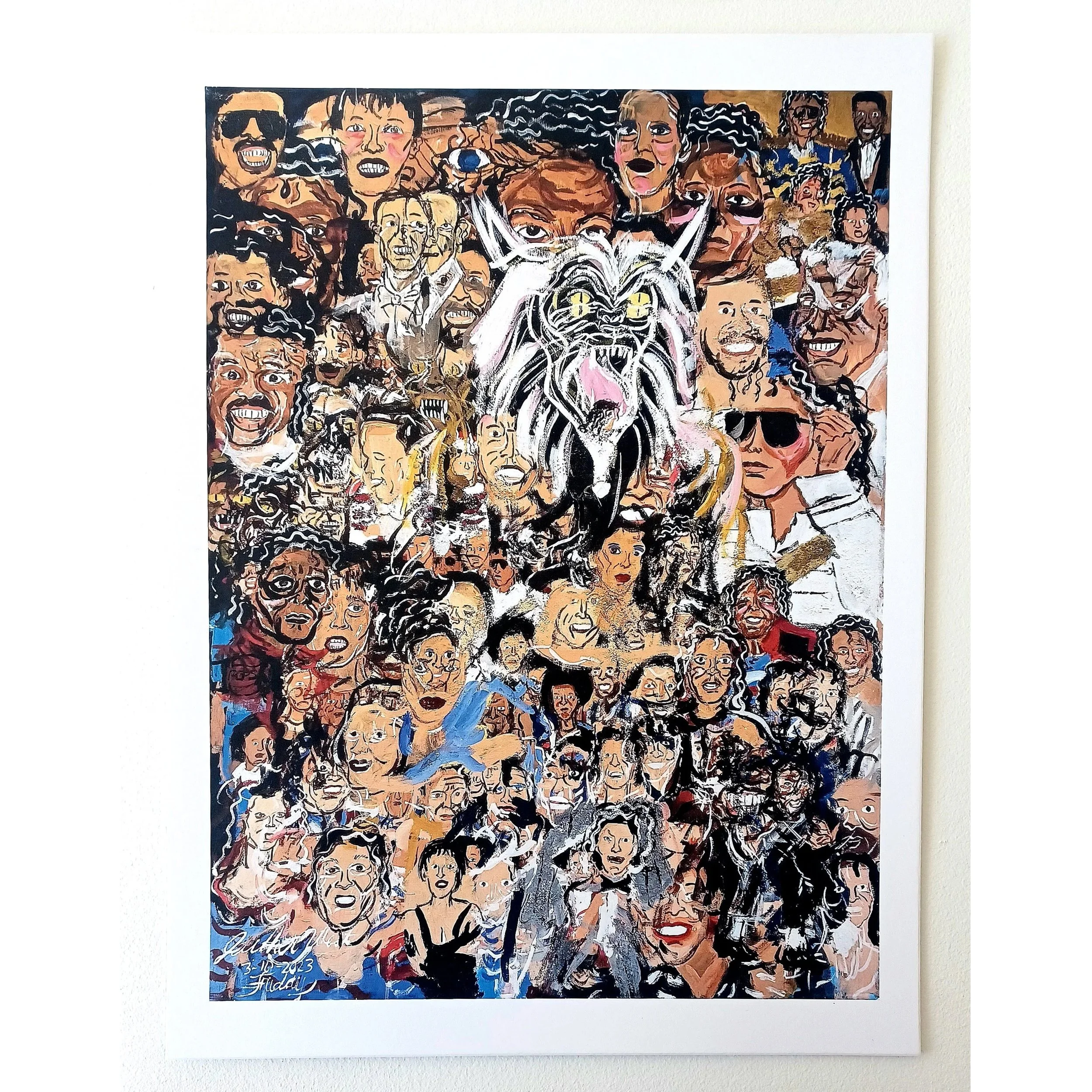 The King of Pop and All Singers by Jaither West print