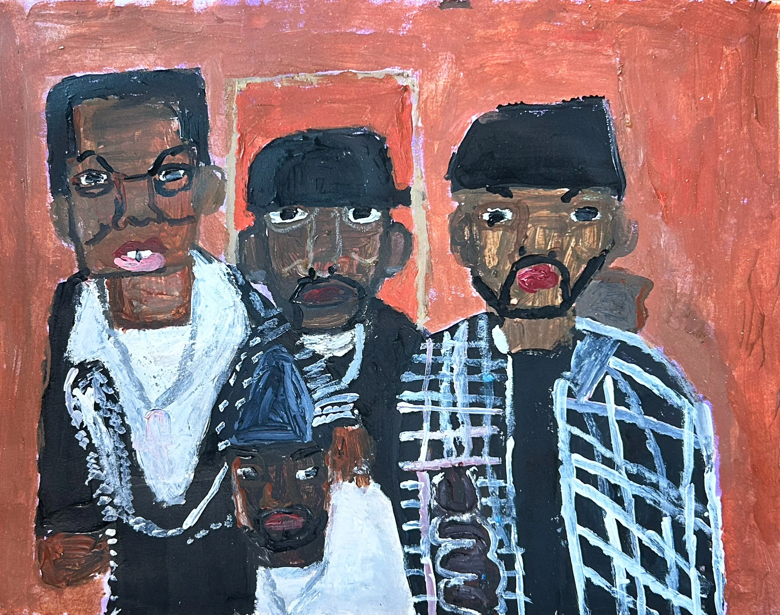 Eric Stewart, G Unit, 2026. Acrylic on paper.