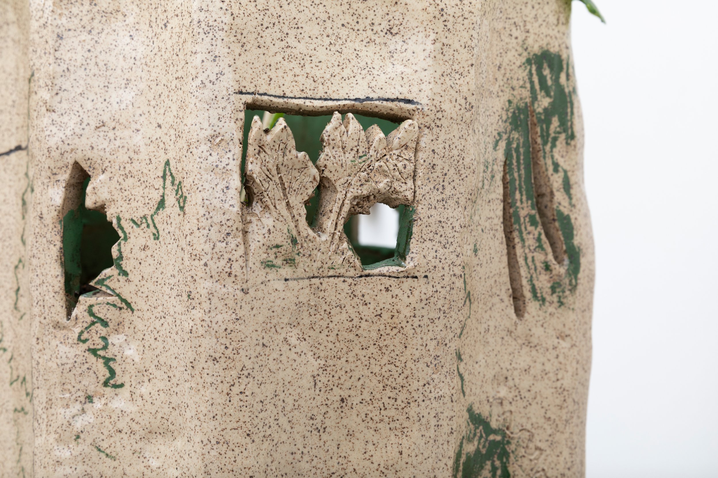 detail, Untitled (acanthus, windows)