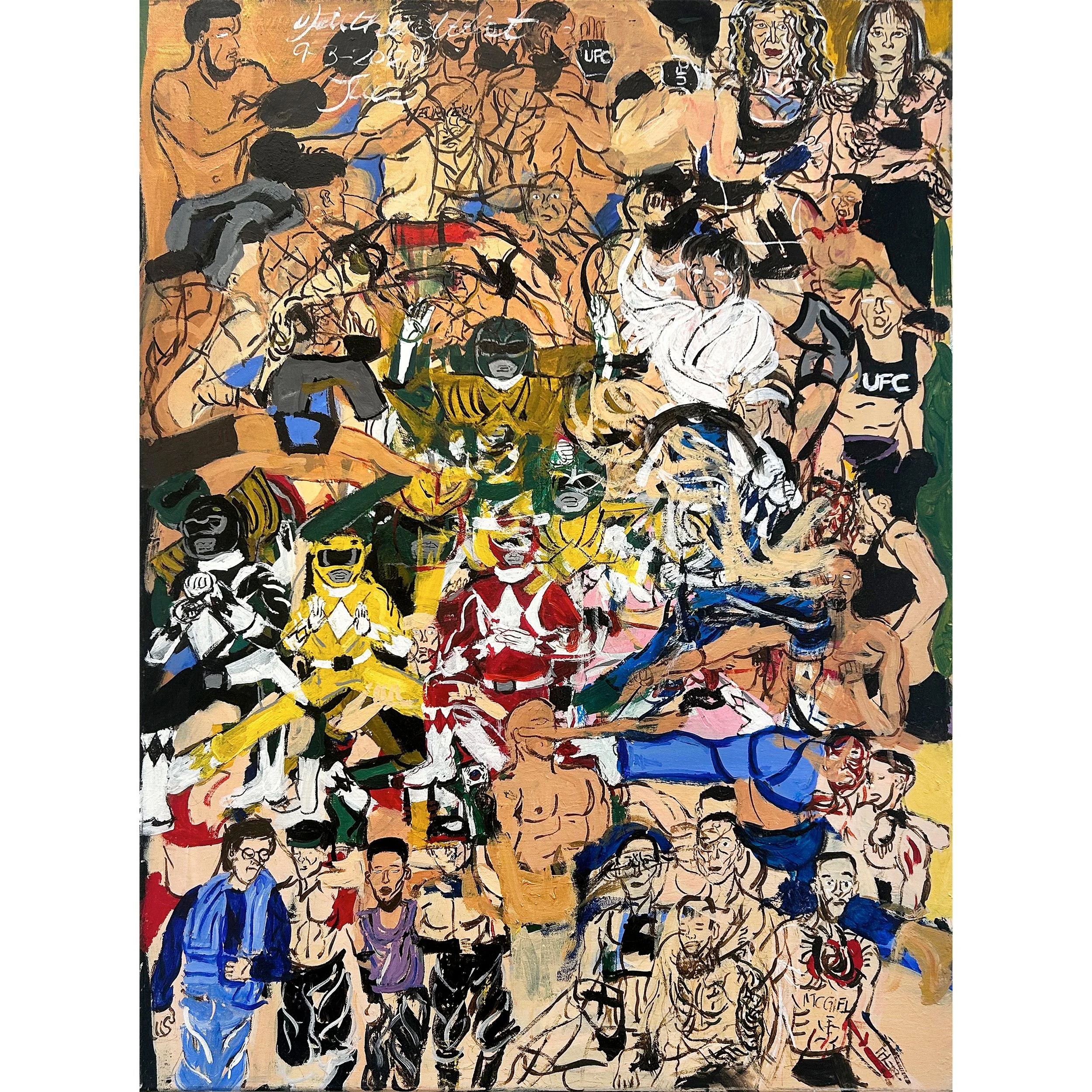 Female and Male Martial Artists and MMA Fighters with Power Rangers by Jaither West, 2024