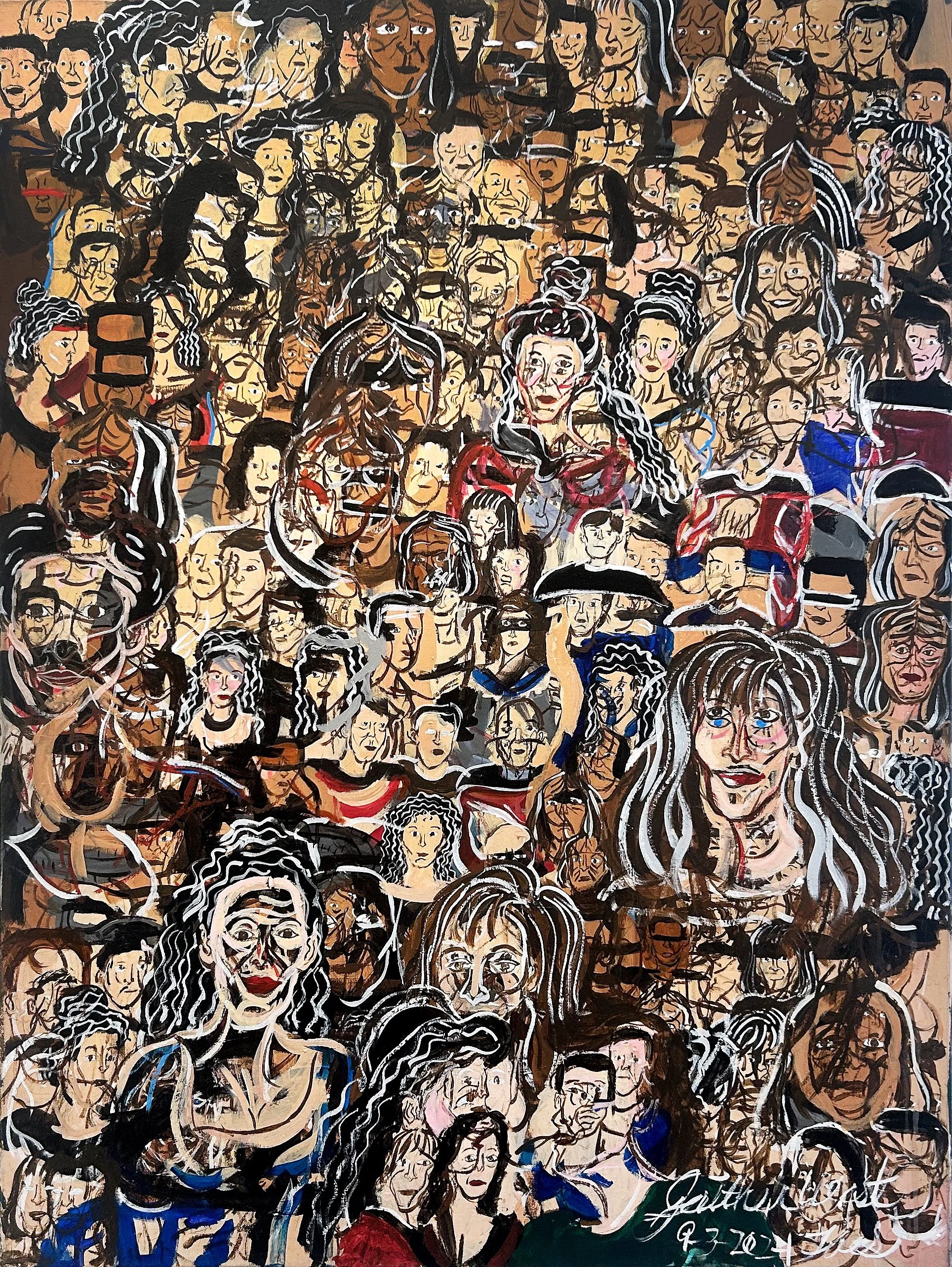 Jaither West, Star Trek Next Generation, 2024. Acrylic on canvas.