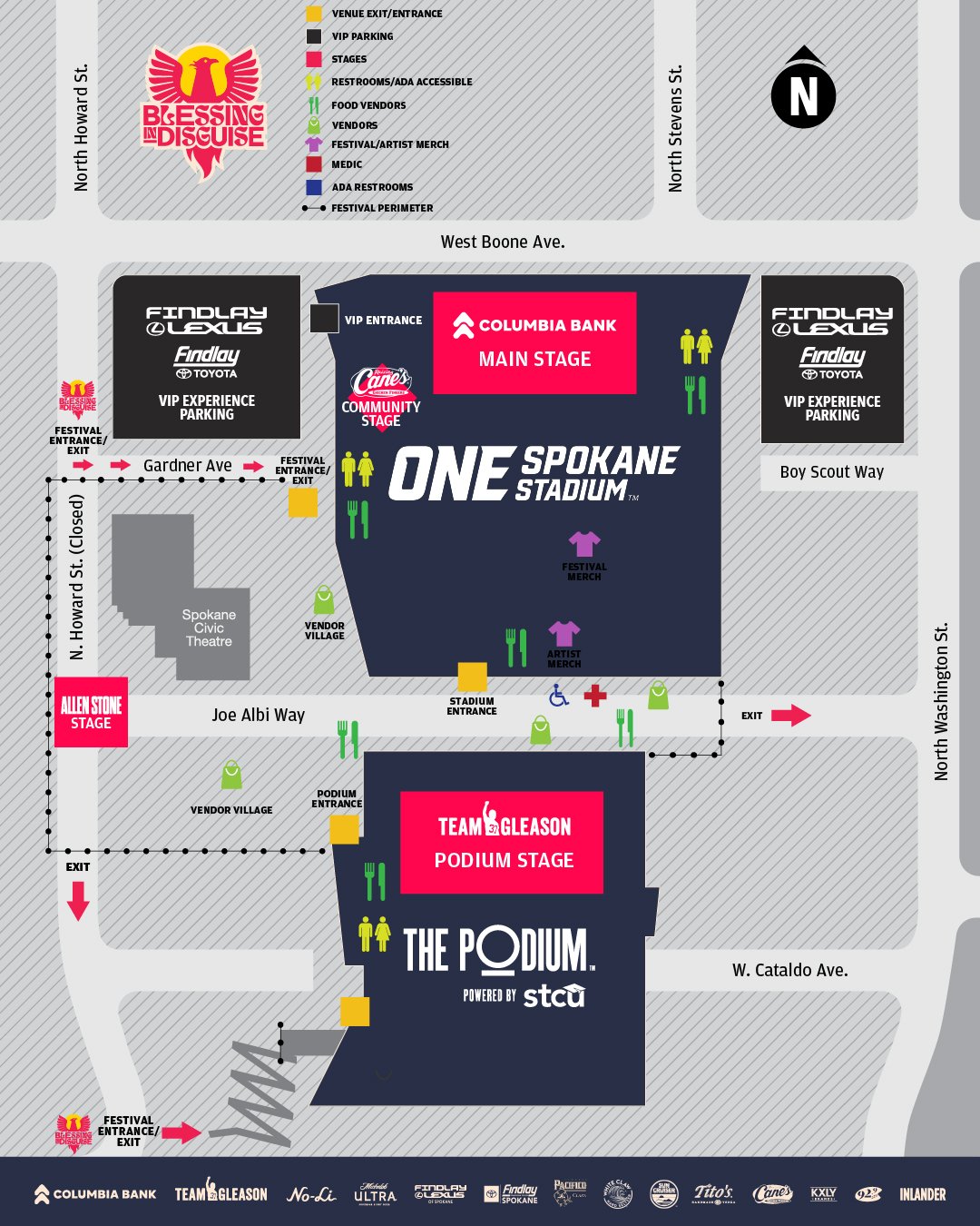BID Music Fest Map