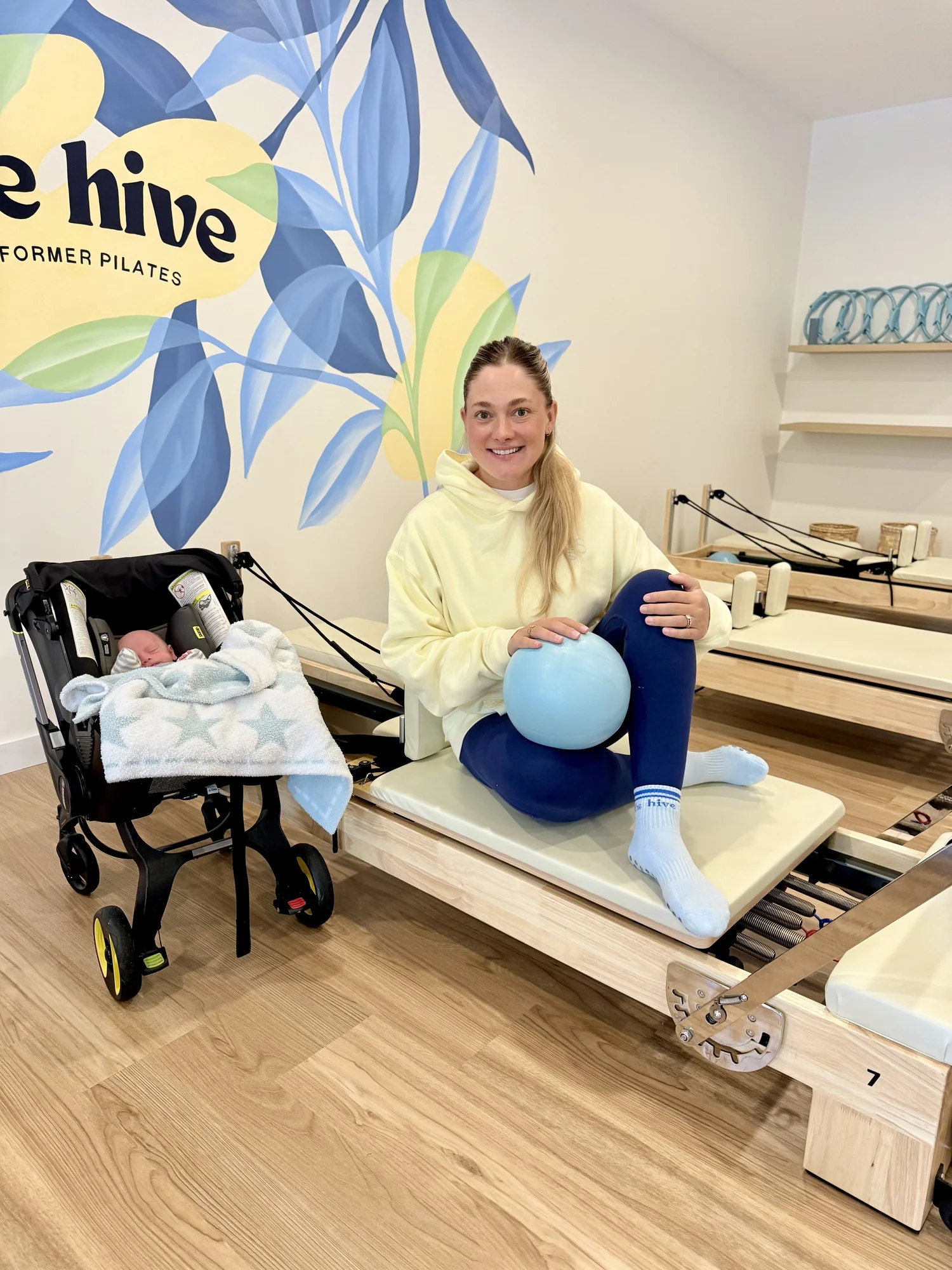 Mom and Baby reformer Pilates class