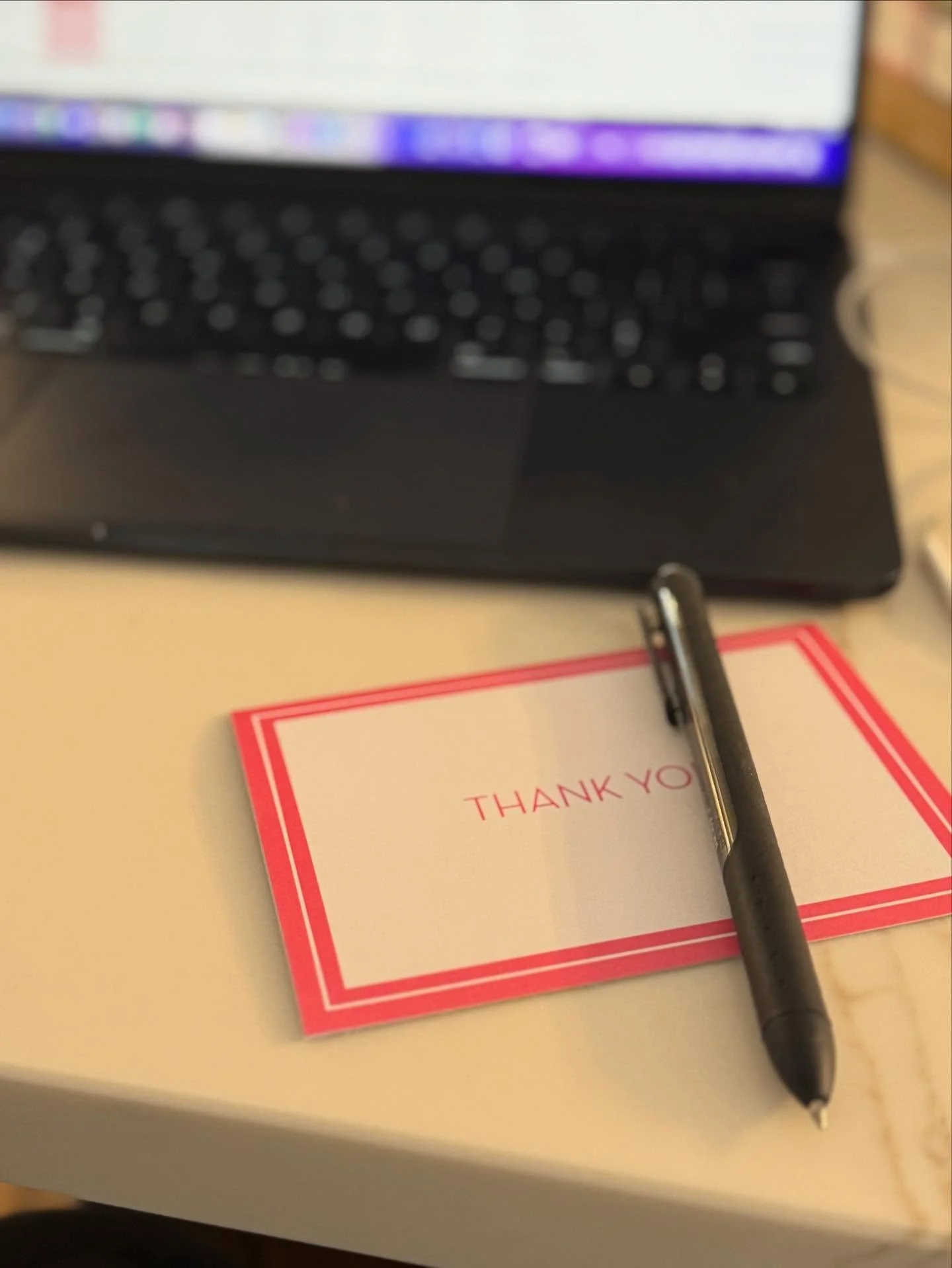 GRATITUDE 

Writing thank you cards and monitoring for rapid response needs. An emotionally fulfilling Sunday 🩵