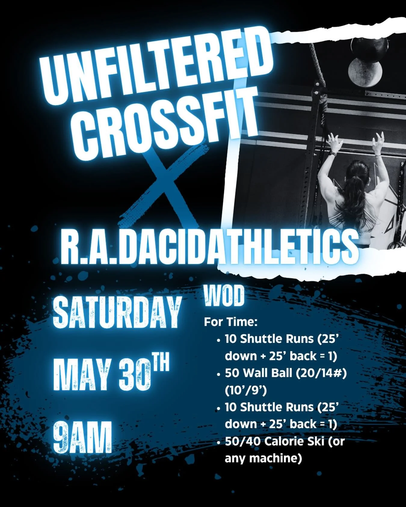 We are teaming up with R.A.DATHLETICS on May 30th at 9am for a fun community workout you won&rsquo;t want to miss 🔥

We&rsquo;re excited to be participating in @rad_global Acid Athletics and bringing the energy to our community. Plus, we&rsquo;ll ha