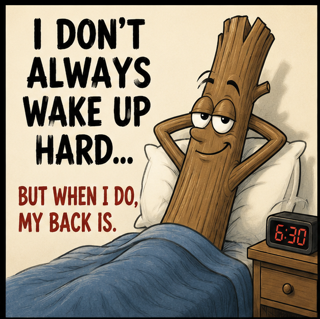 I dont always wake up hard