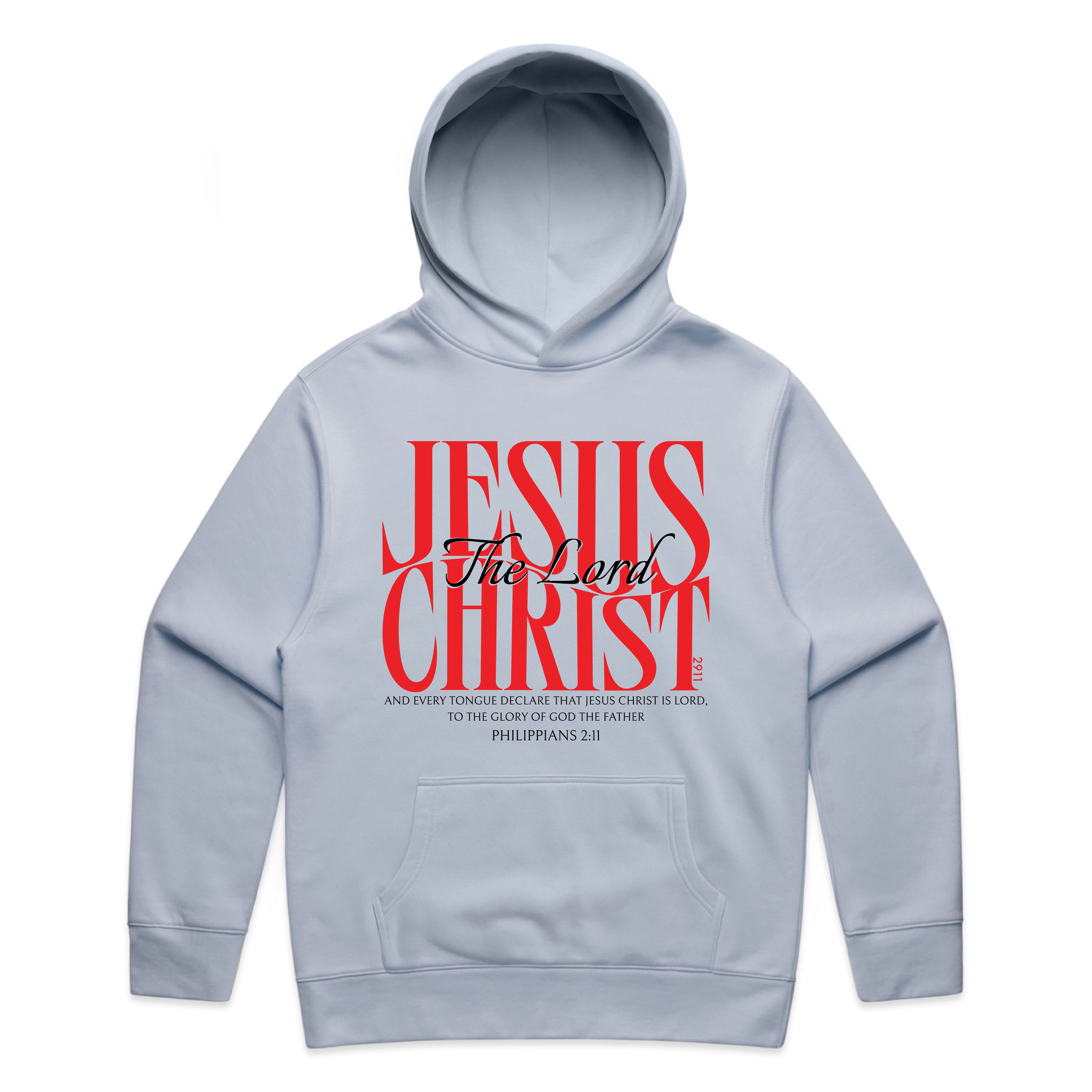 Jesus Christ The Lord Relax Hoodie (Front)