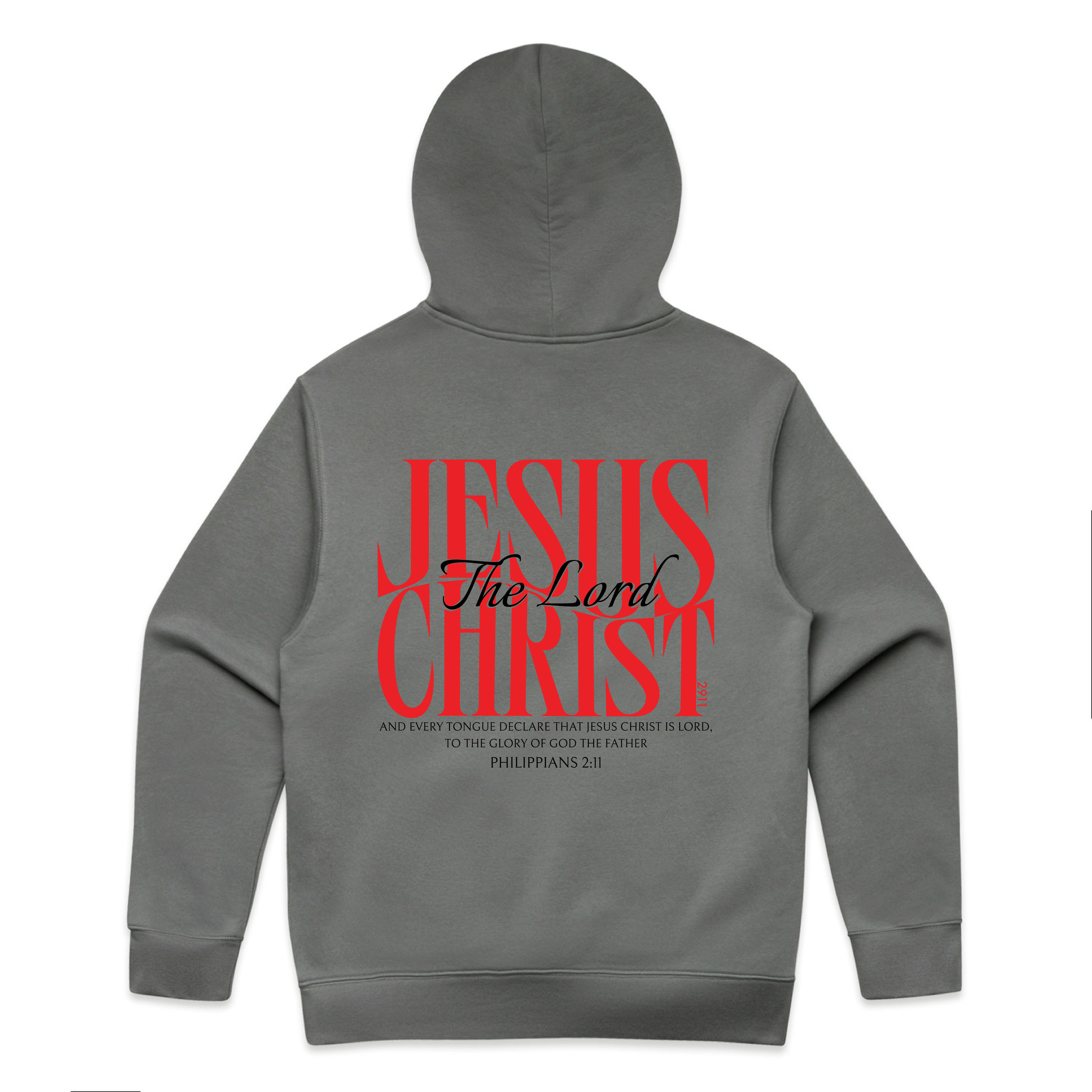 Jesus Christ The Lord Relax Hoodie (Back)