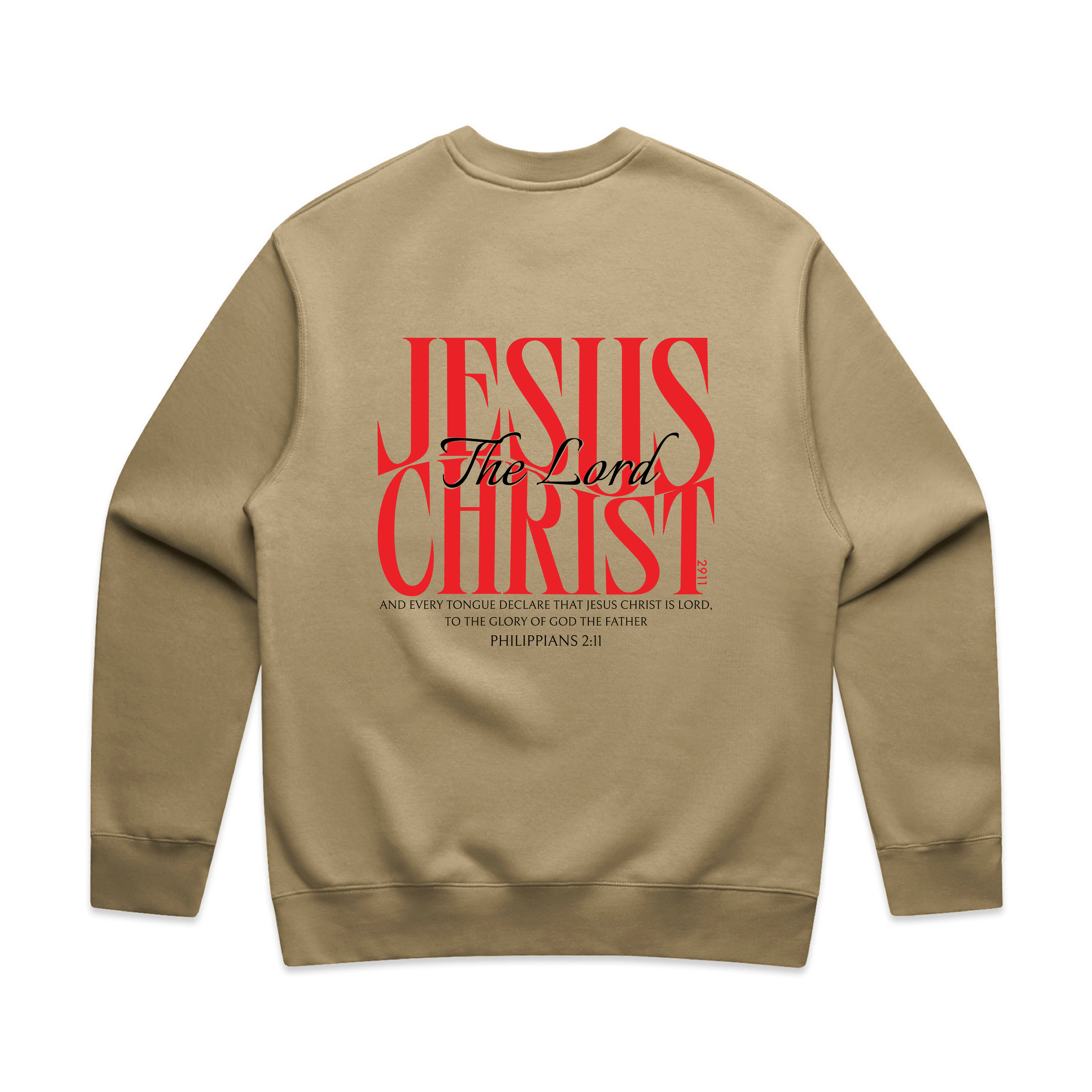 Jesus Christ The Lord Relax Crew (Back)