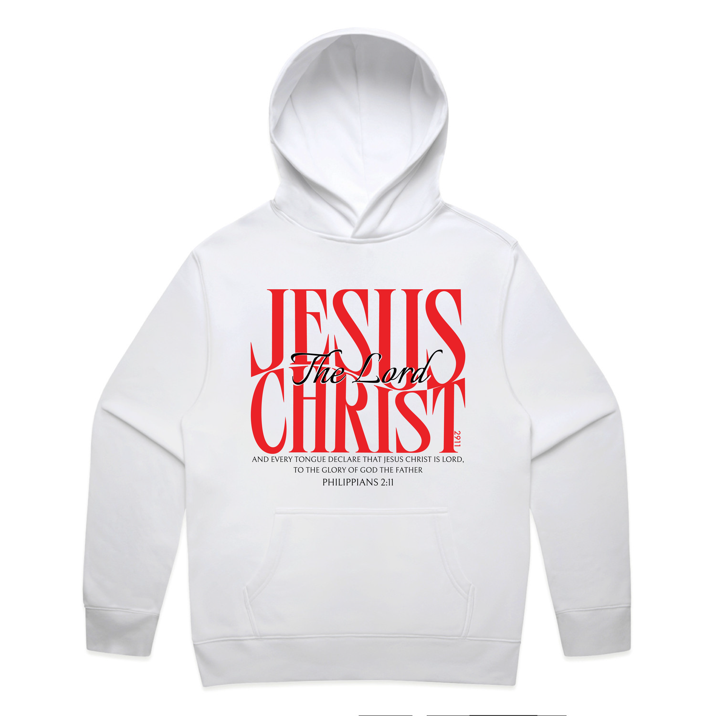 Jesus Christ The Lord Relax Hoodie (Front)