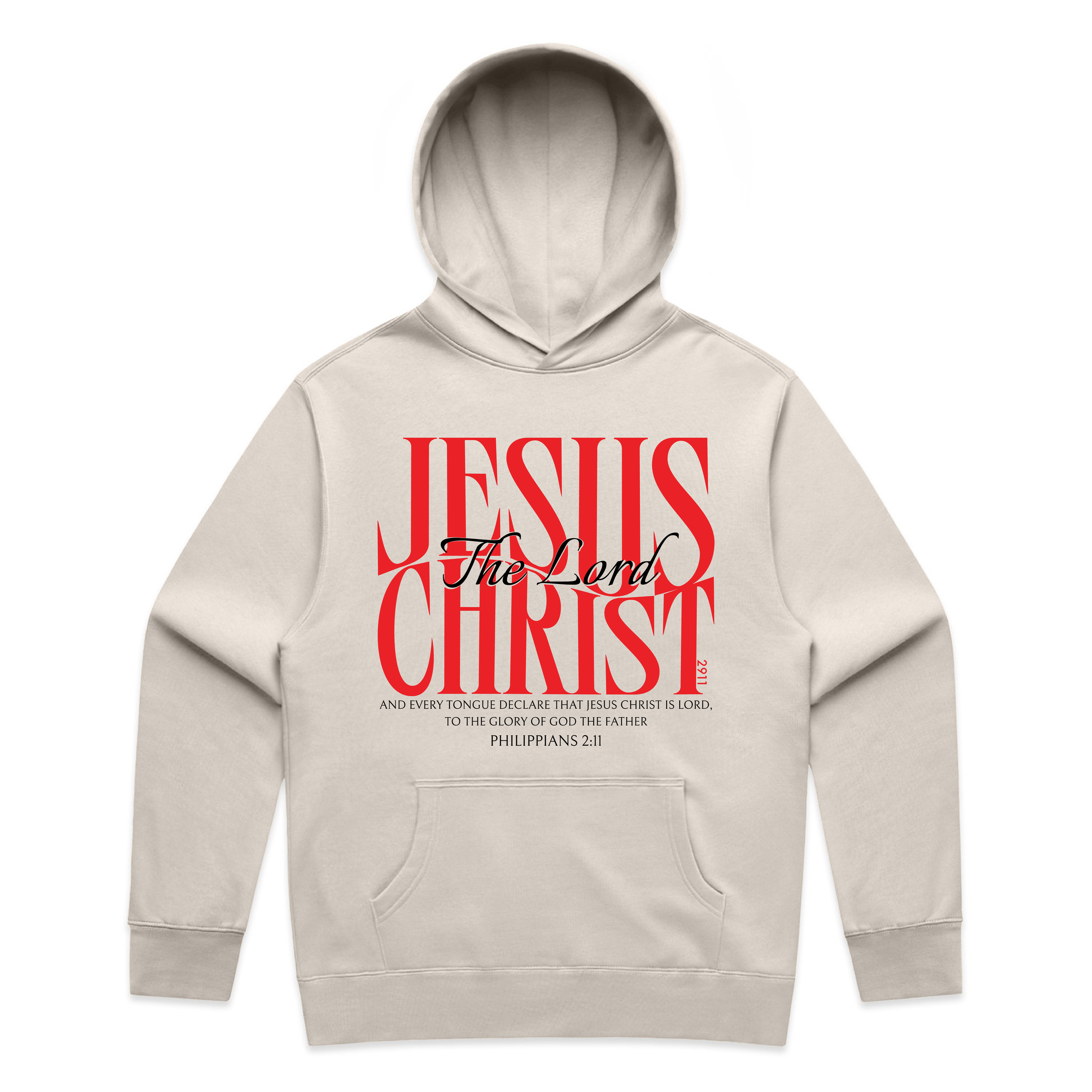 Jesus Christ The Lord Relax Hoodie (Front)