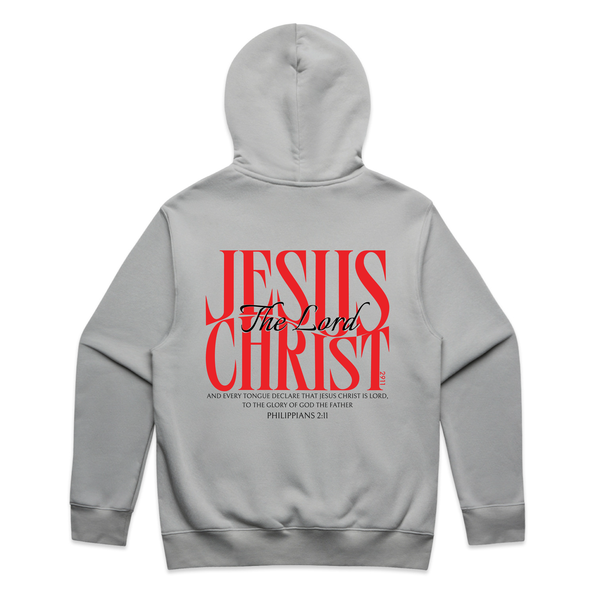 Jesus Christ The Lord Relax Hoodie (Back)