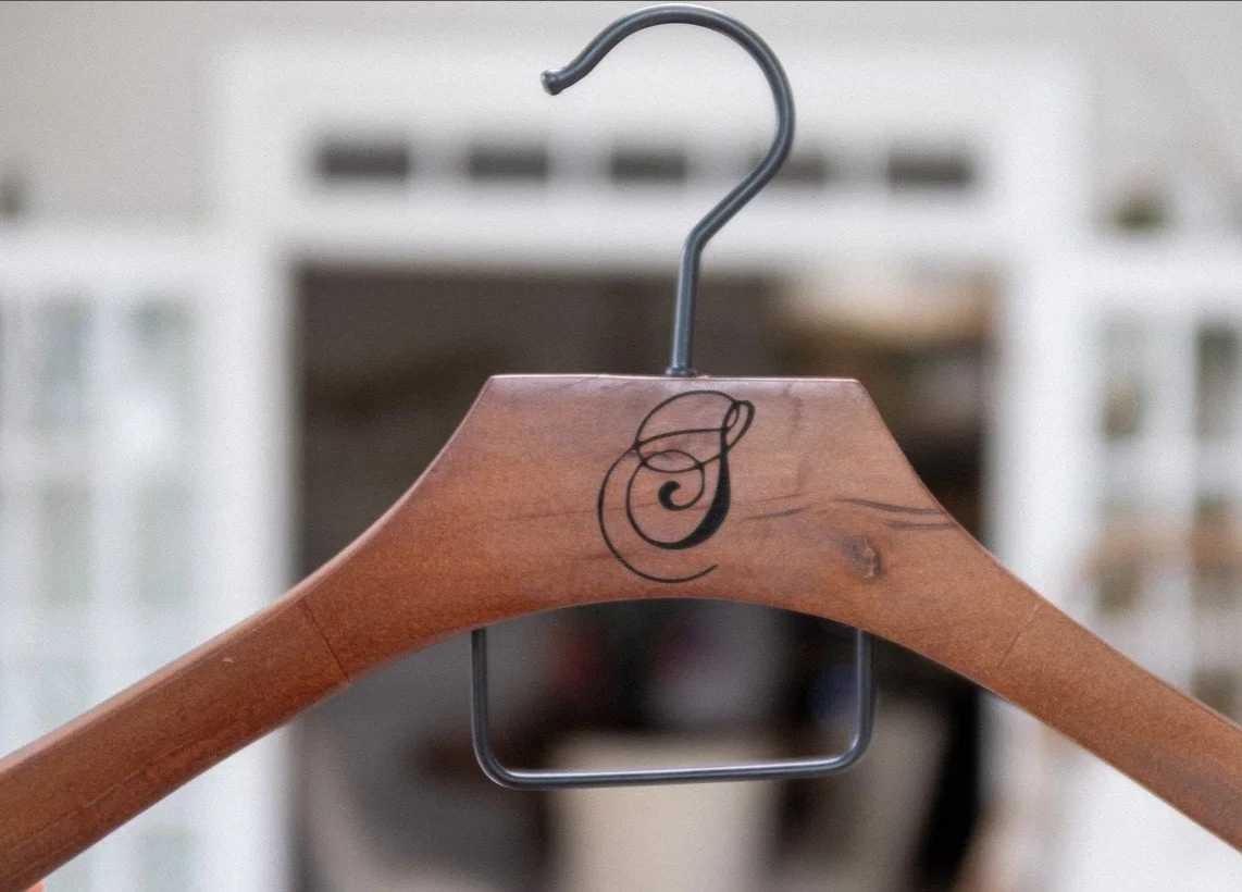 Custom Wooden Engraved Suit Hanger