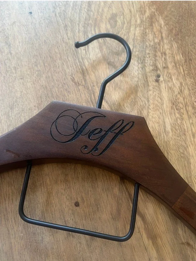 FAIRE custom engraved wooden suite hanger - groom 3.jpg