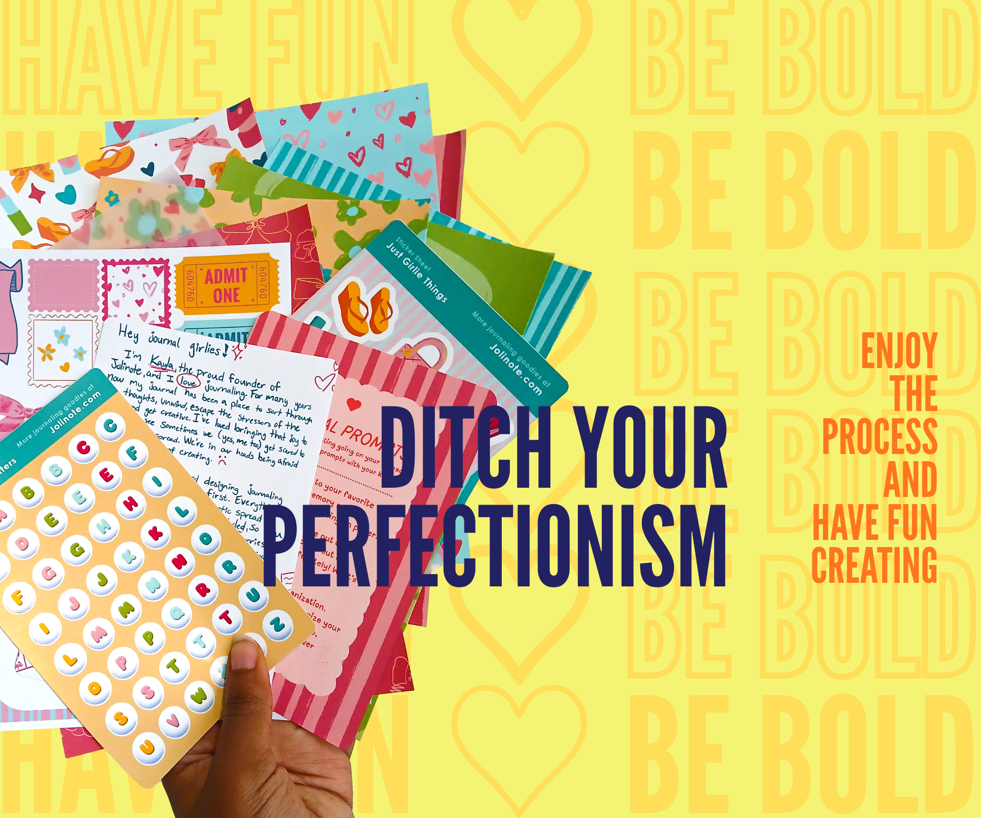 Ditch your perfectionism and have fun with Jolinote