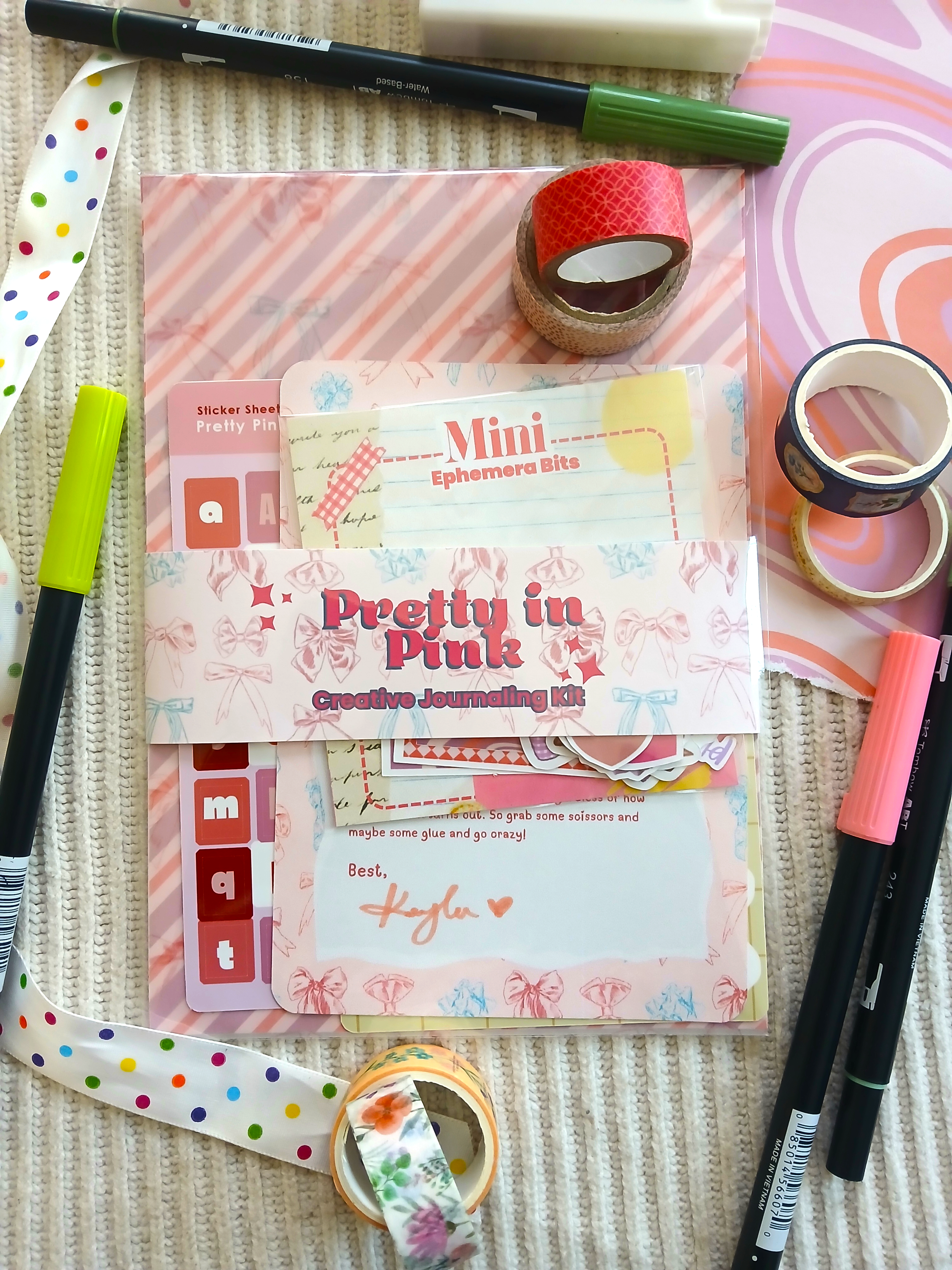 Pretty in Pink Junk Journal Kit