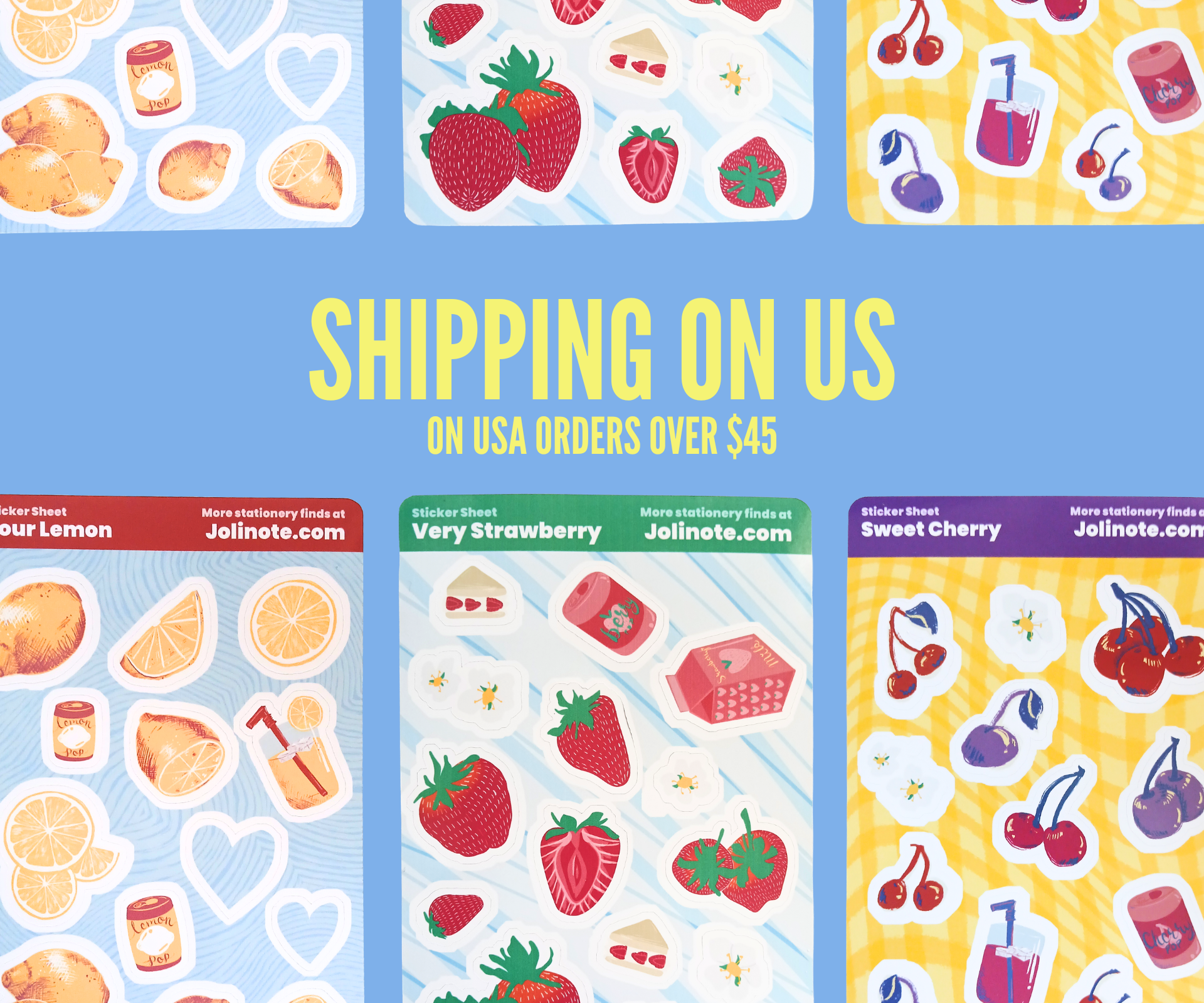 Free Shipping on USA Orders over $45