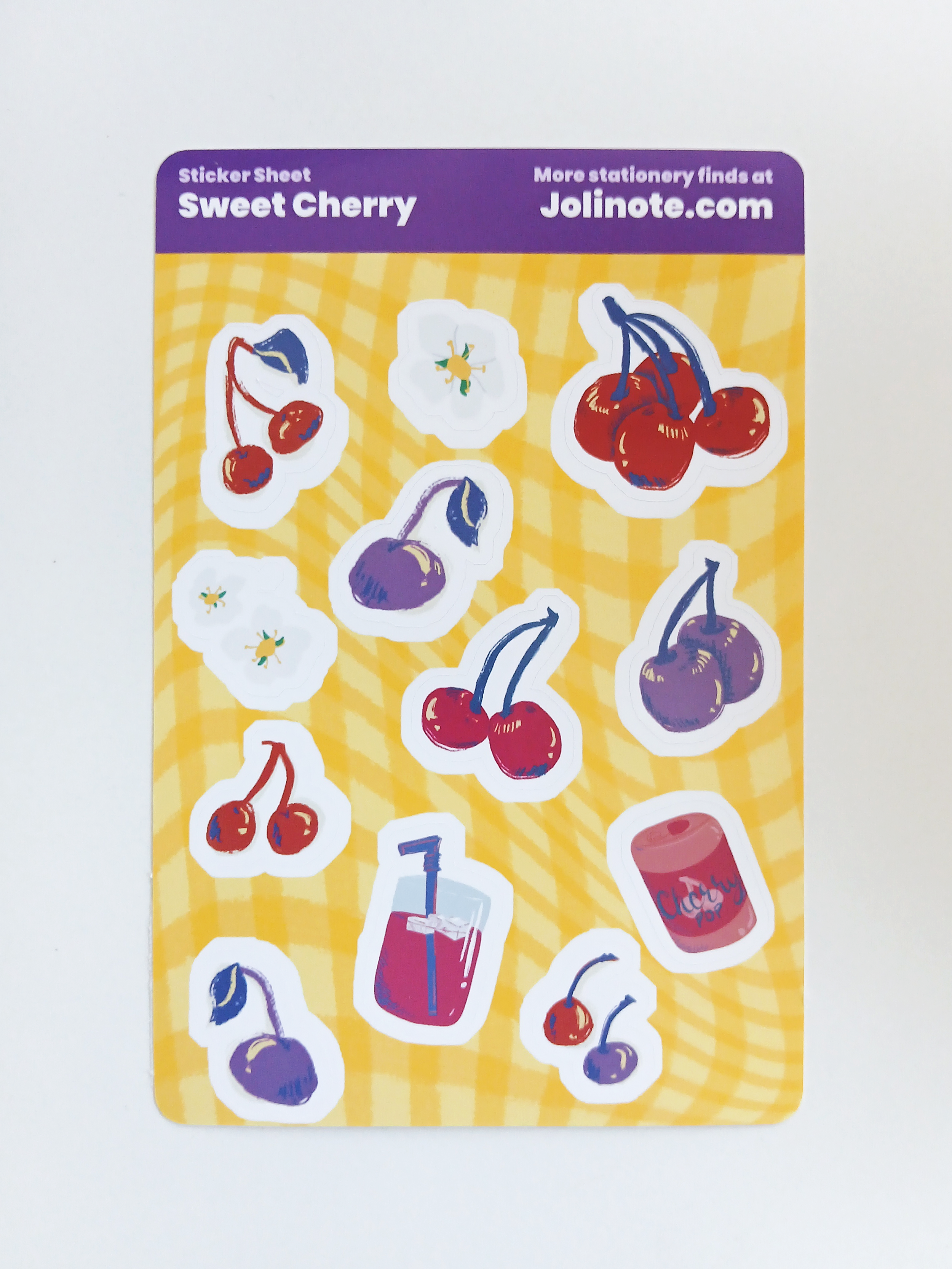 Sweet Cherry Colorful Sticker Sheet