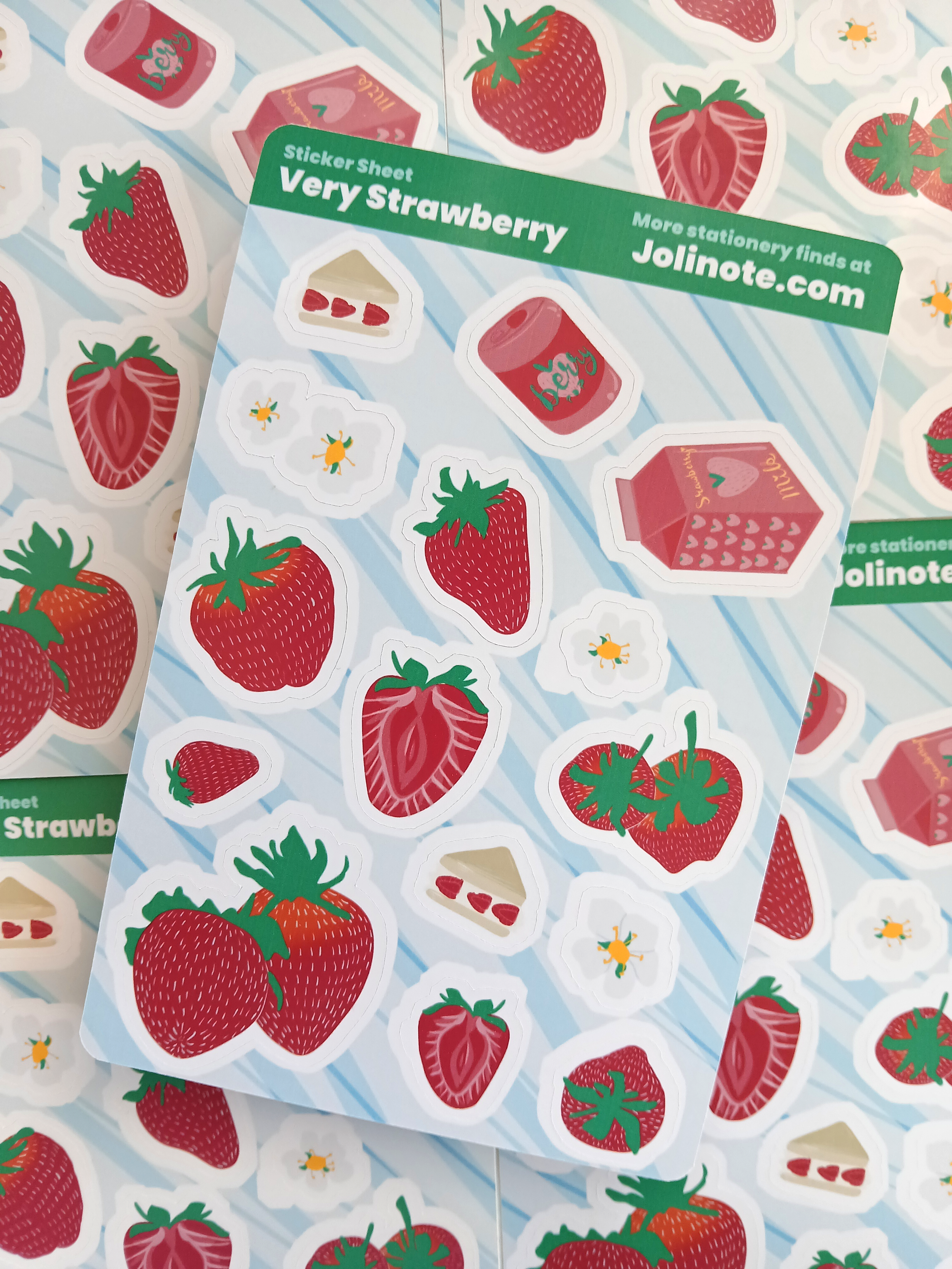 Very Strawberry Themed Sticker Sheet