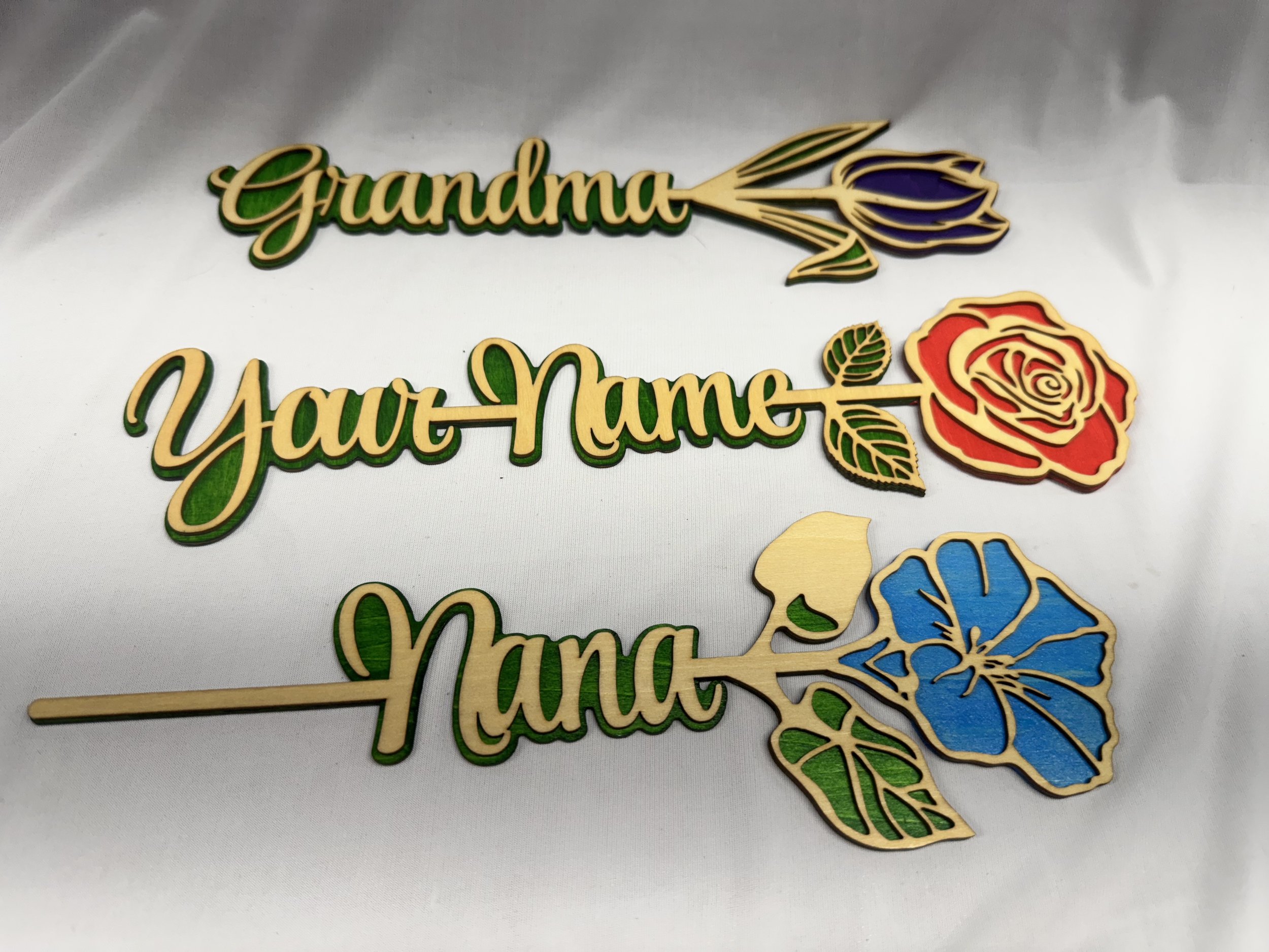 Custom birth month flowers