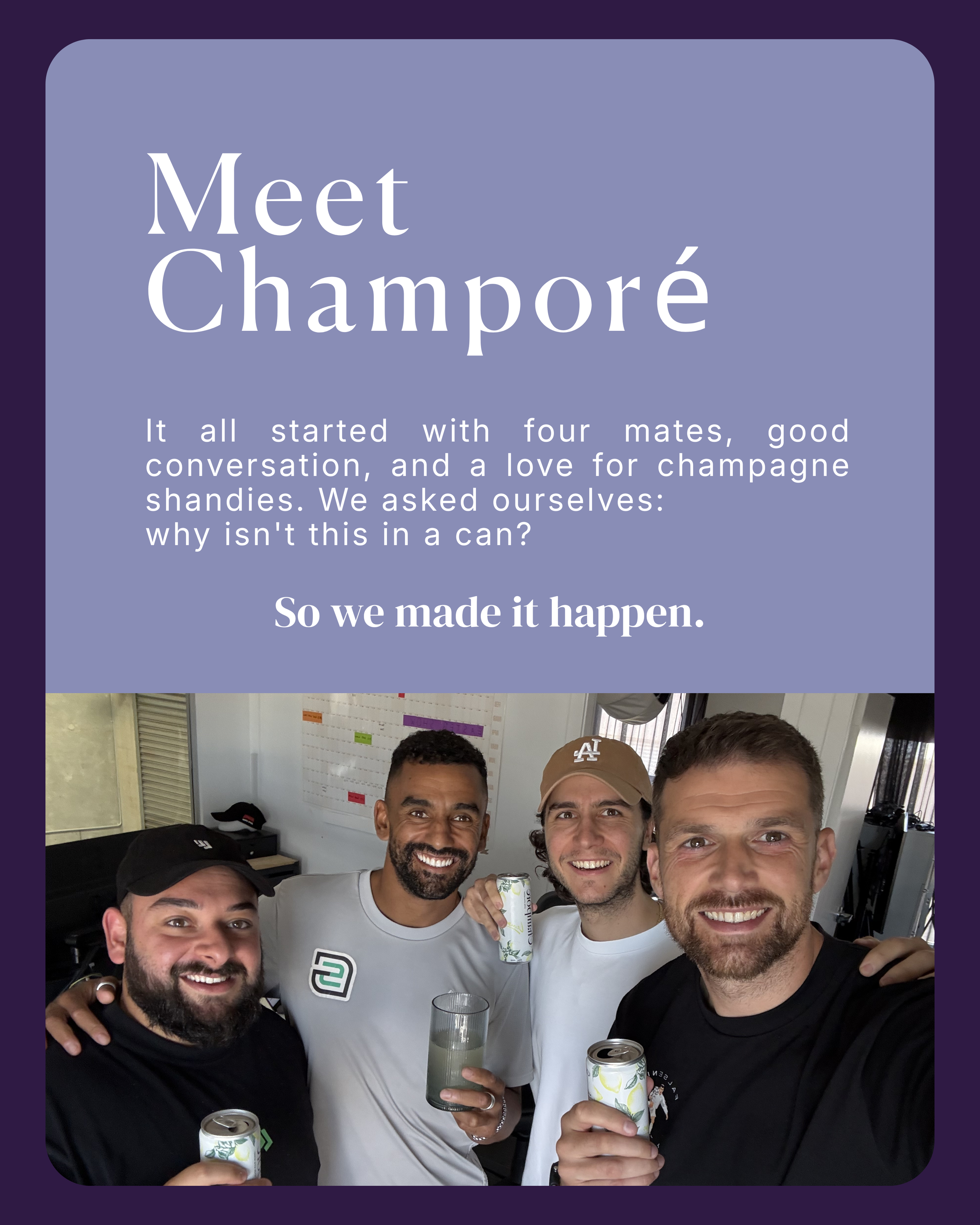 Founders of Champoré trying champoré for the first time.
