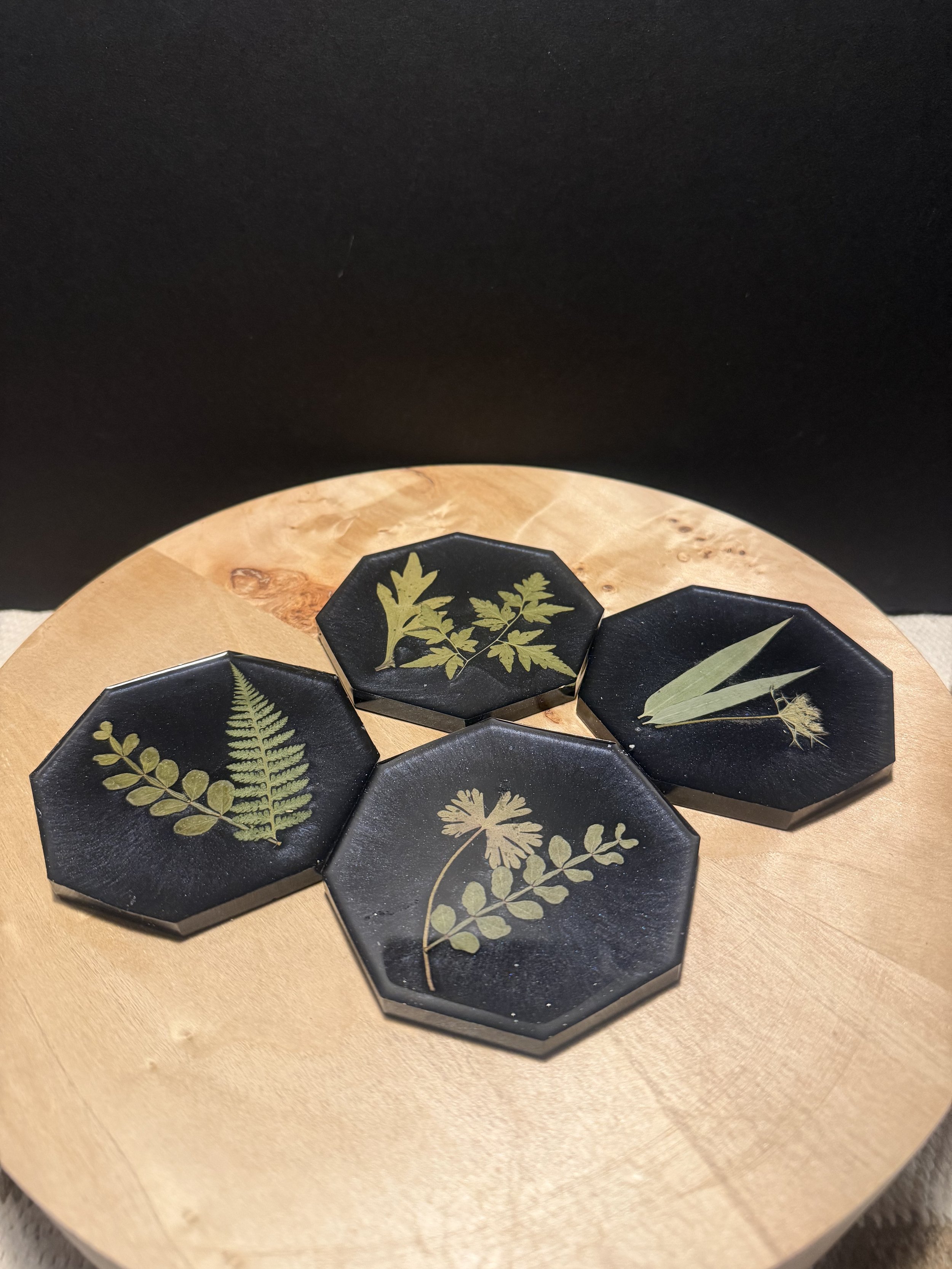 Botanical Coasters - Set of 4