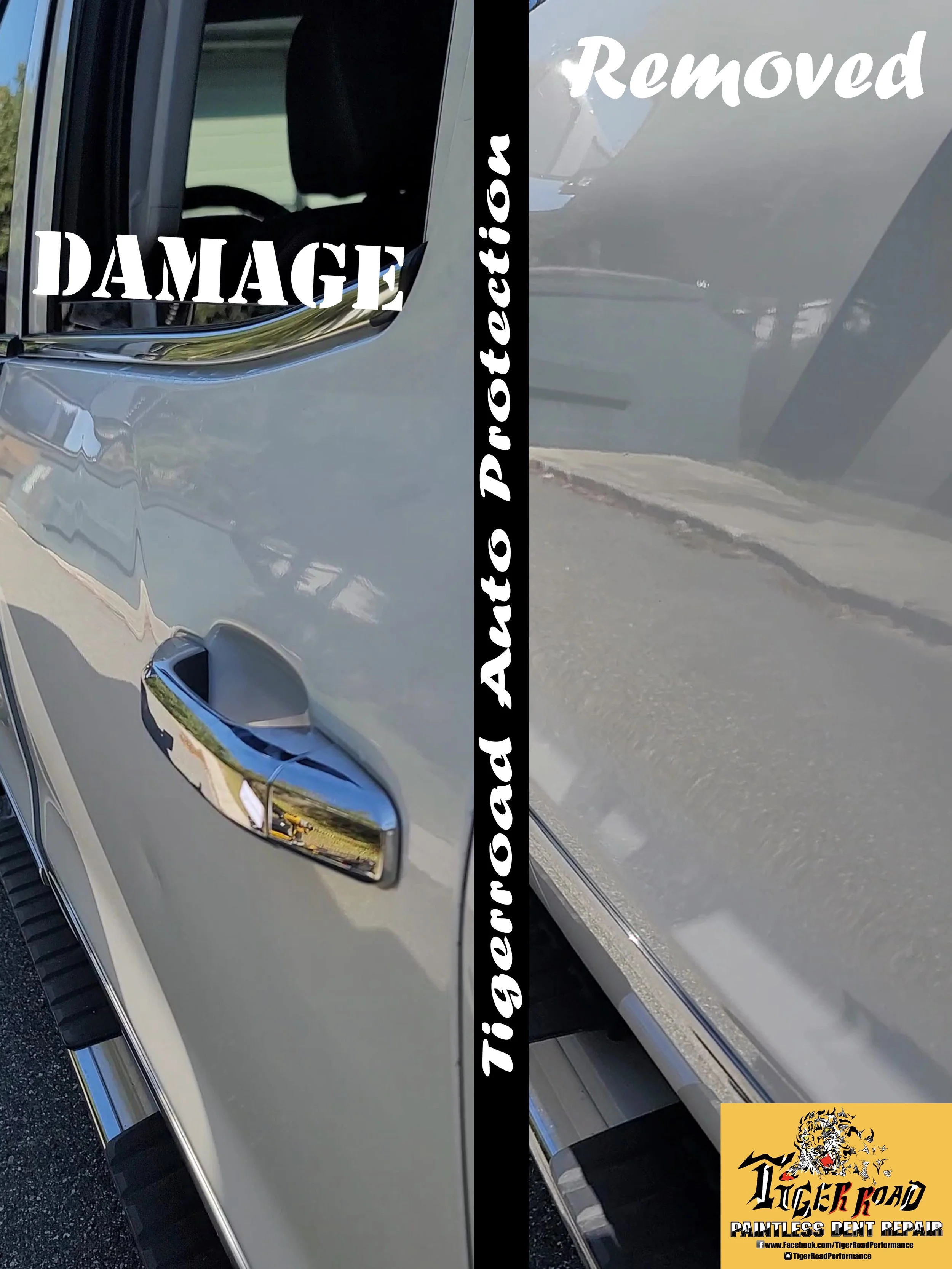 Duramax Dually Diesel Full Door Dent