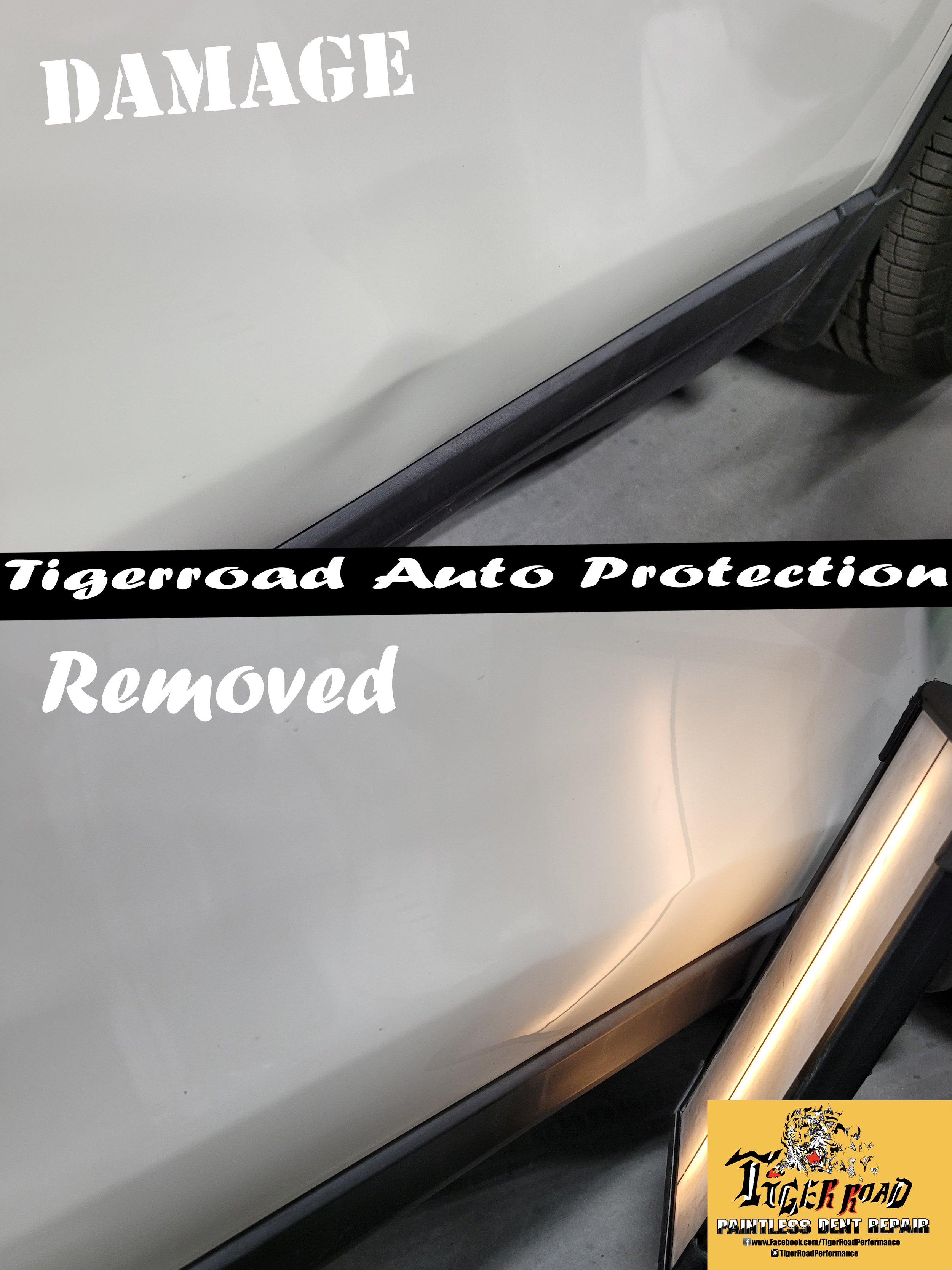 Lower Bodyline Dent PDR finished