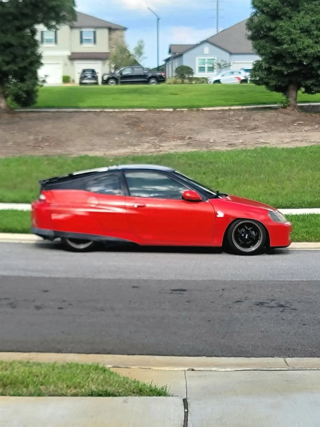 Project Cybersled built by Tigerroad Performance with Custom Suspension set up and Roof, Rails, and parts of Quarters wrapped in Avery Dennison Black Vinyl.