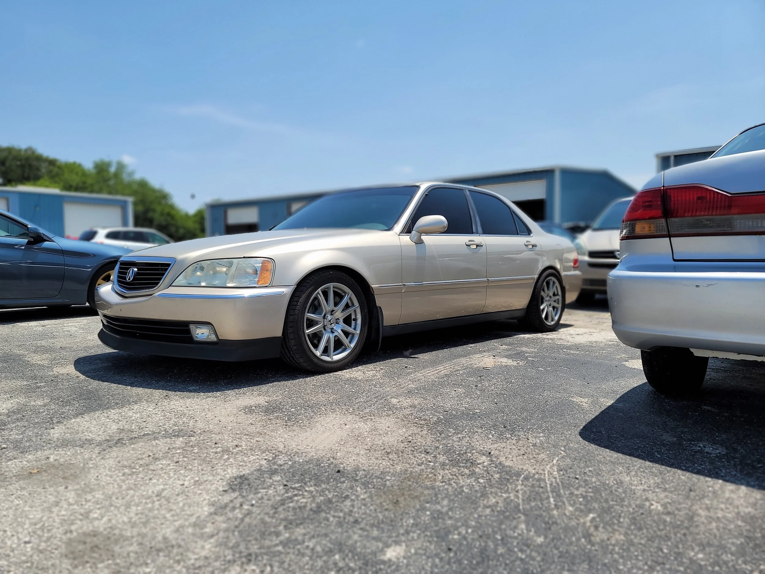 Luxury Modifications on 2000 KA9 Acura 3.5 RL by Tigerroad Performance on H&R Lowering Springs from Germany