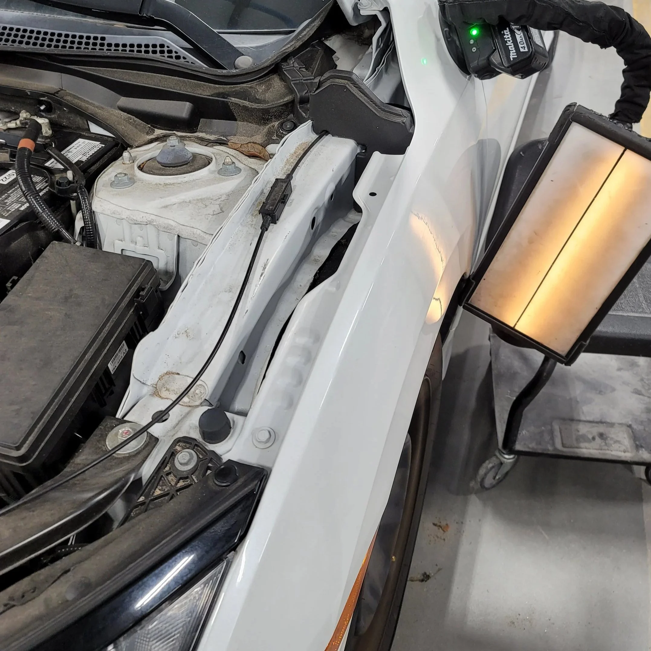 2016 Honda Civic Large Fender bodyline hit, PDR in Progress