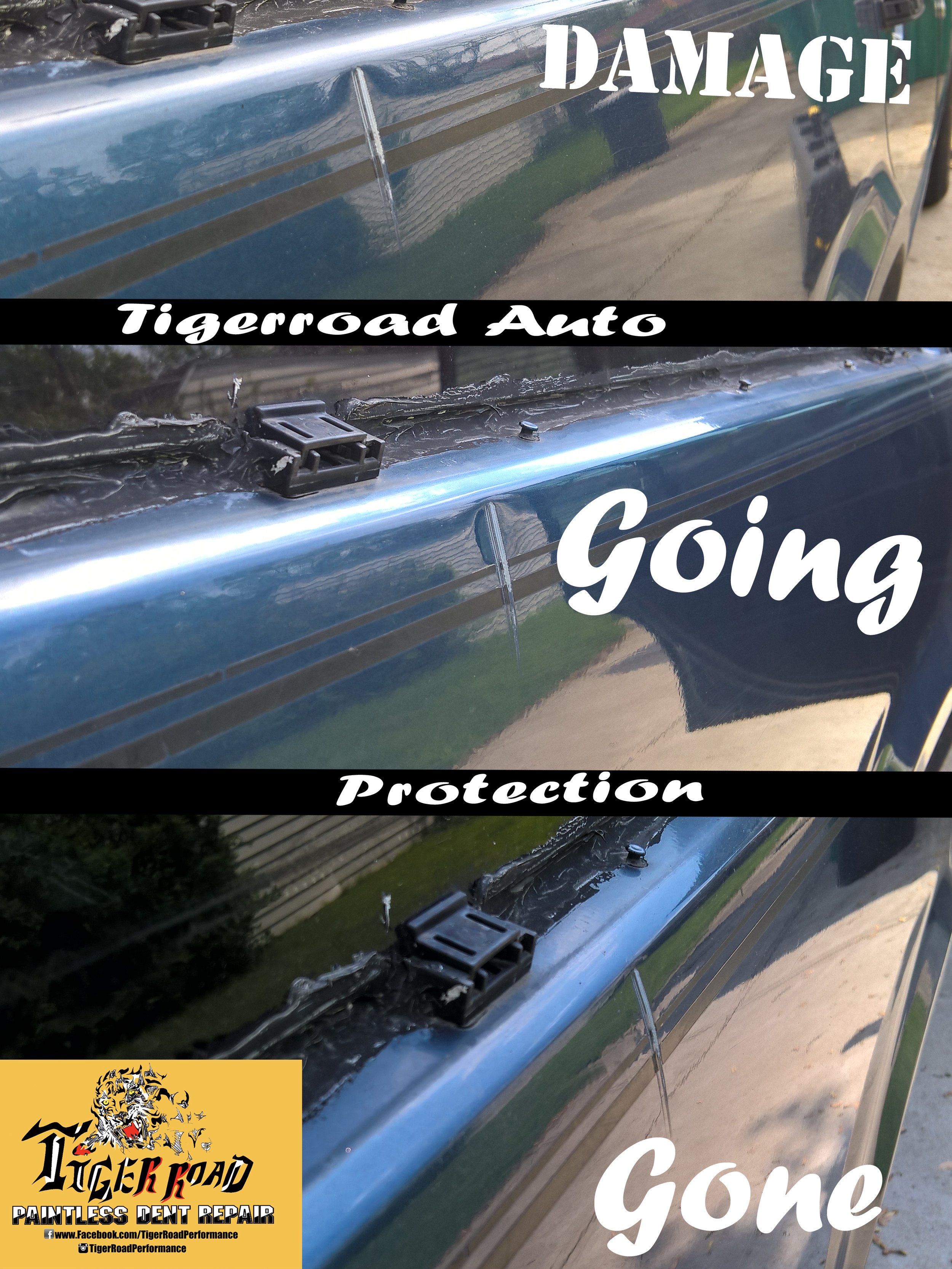 1989 Volvo 740 GLE Wagon Crease Dent PDR completed