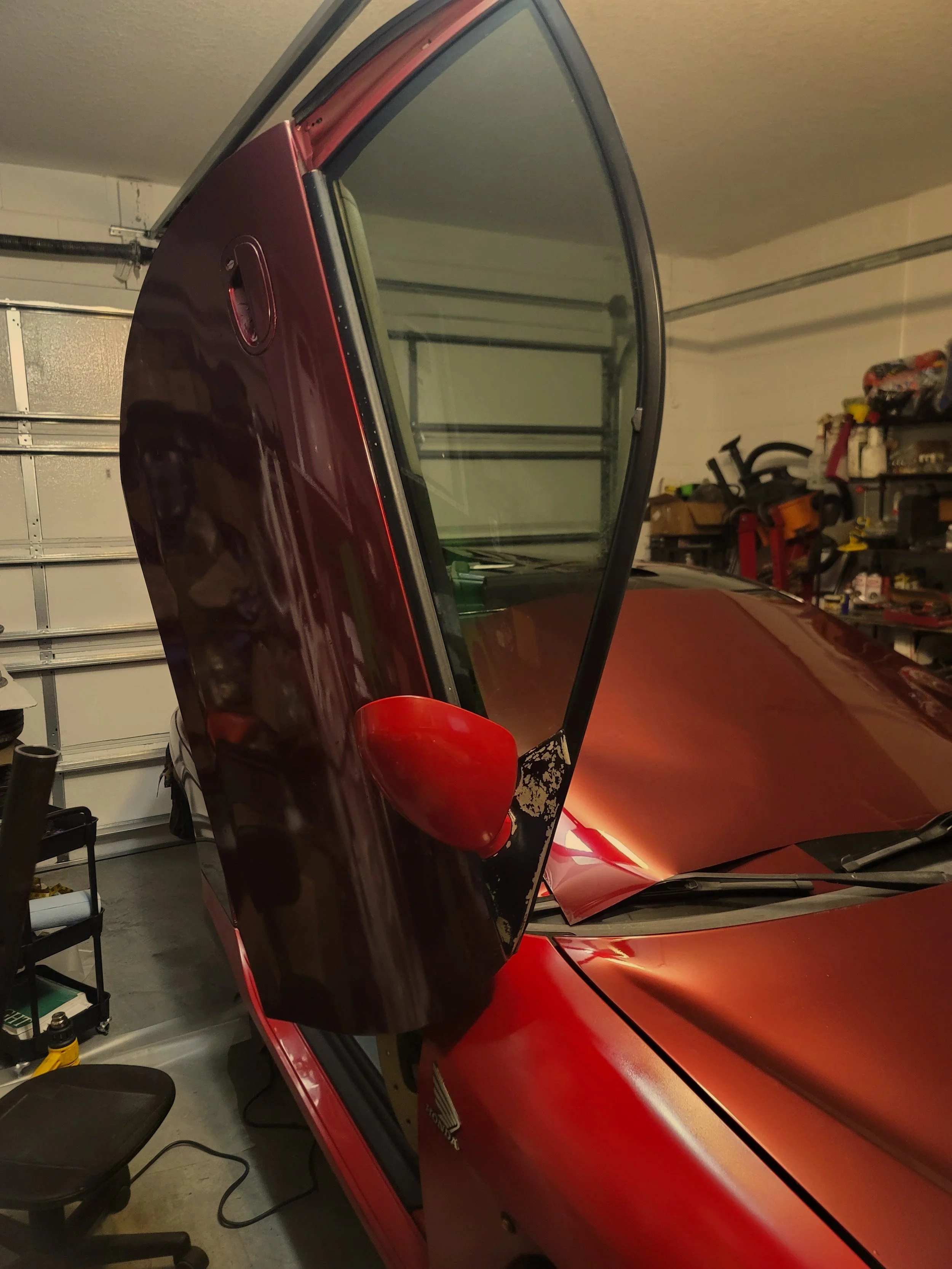 Oranssi technician working on a roof project