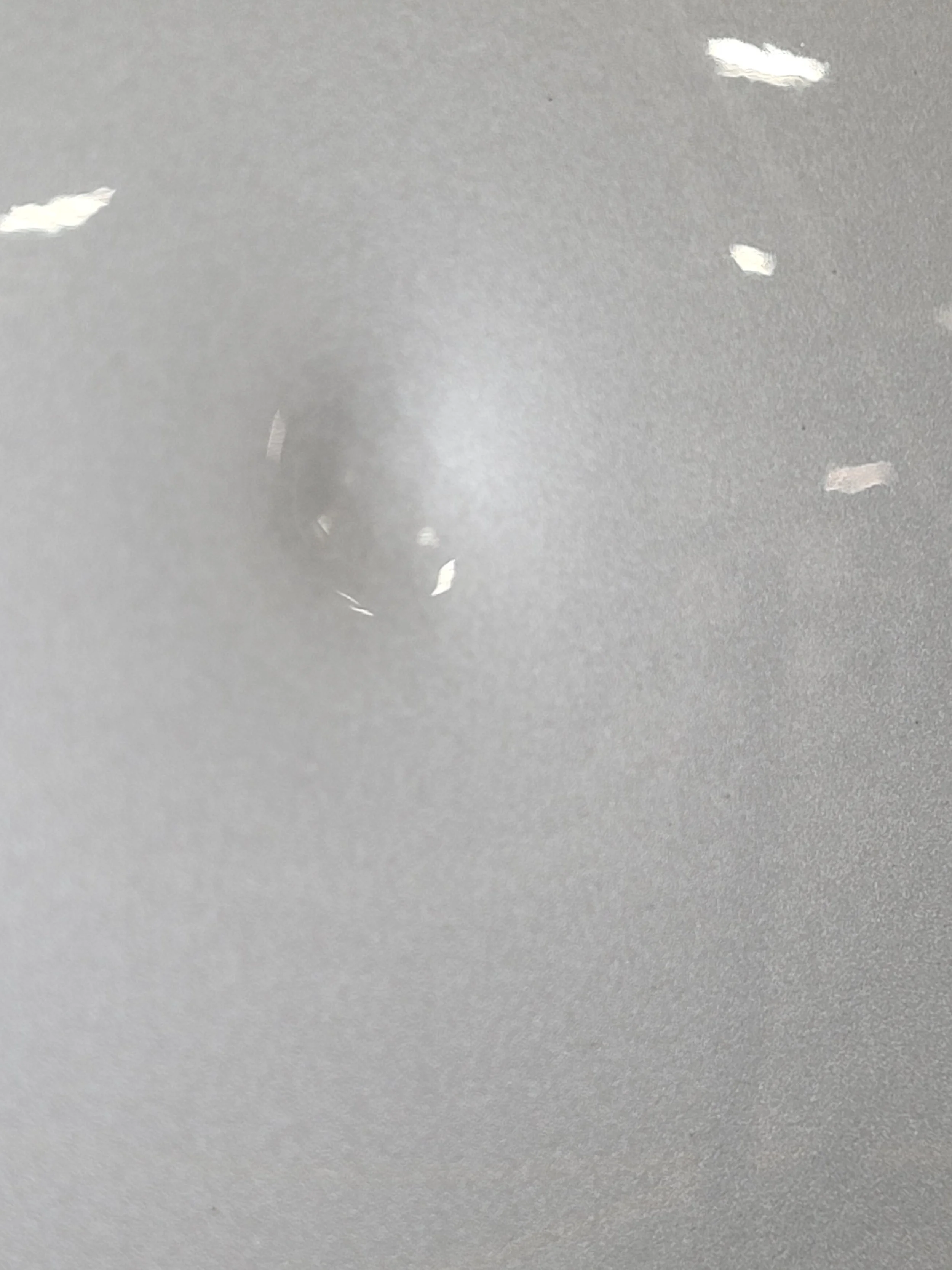 Deep Golf Ball hit Semi Stretched with Imprint, Before PDR Work