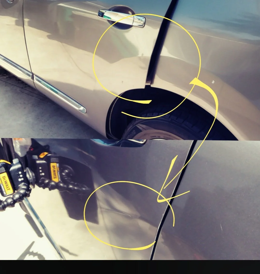 Nissan Rogue Bodyline Ding removal