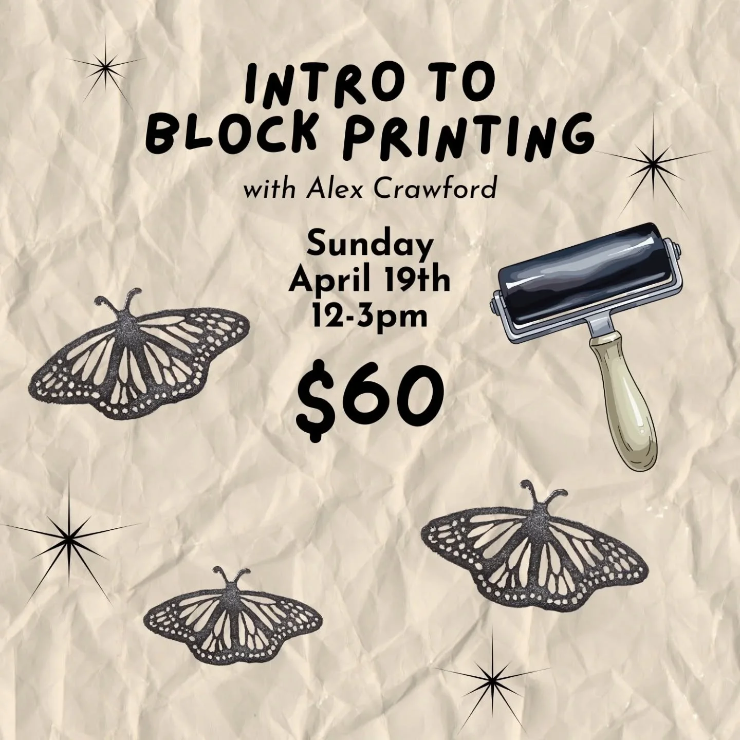 April calendar is coming! Sign up now for intro to block printing at @friendsforeverstudio! I will teach you the basics of relief printing and you will make your own block as well as some paper prints and a tea towel! 

Come with your design ideas an