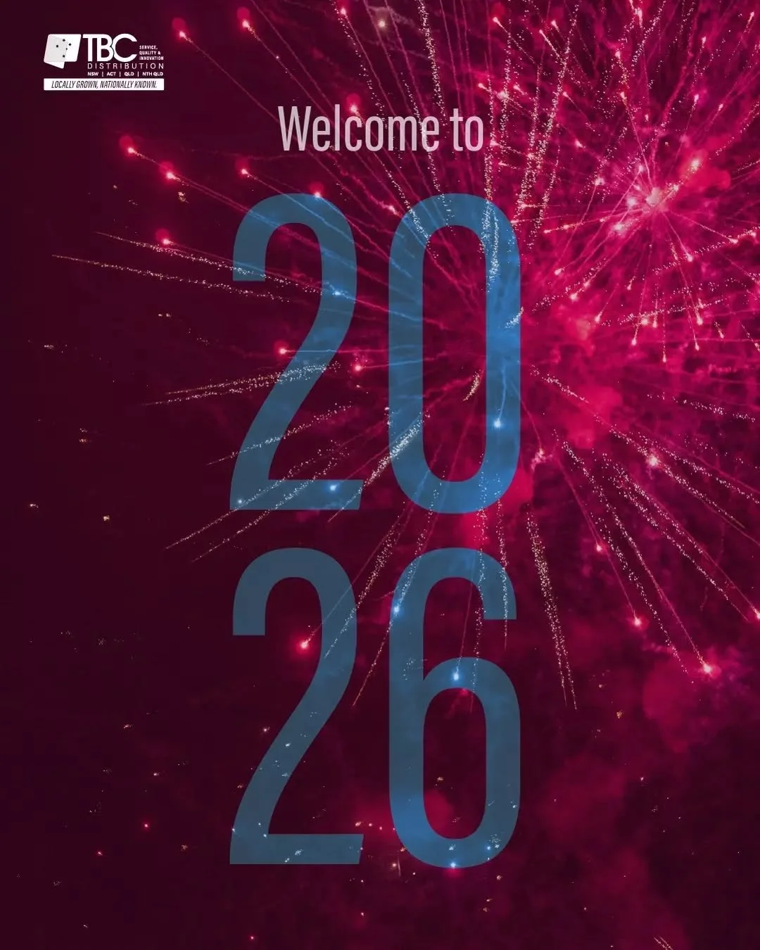 Happy New Year from all of us at TBC Distribution!

As we welcome a new year, we extend our warmest wishes to everyone. May 2026 bring fresh opportunities, continued growth, and memorable achievements. We look forward to another year of working with 