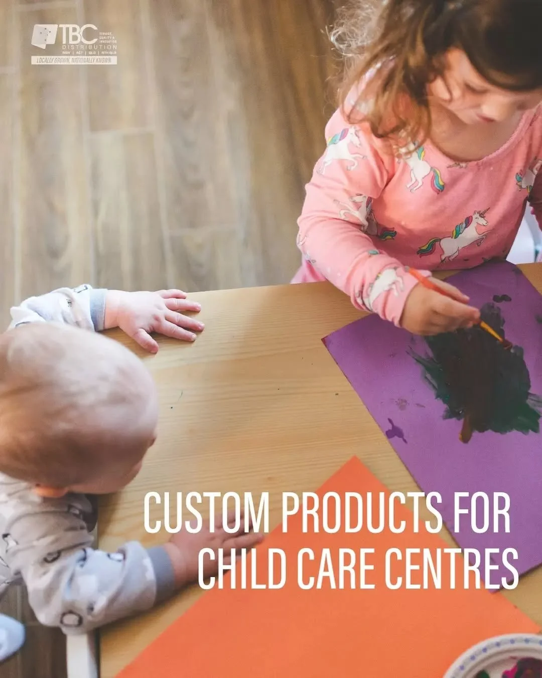 Every child care centre has unique needs. From nappies to hygiene products and specialised cleaning solutions, our custom products support staff in delivering safe, healthy care for every child.

Contact us to discuss customised supplies for your chi