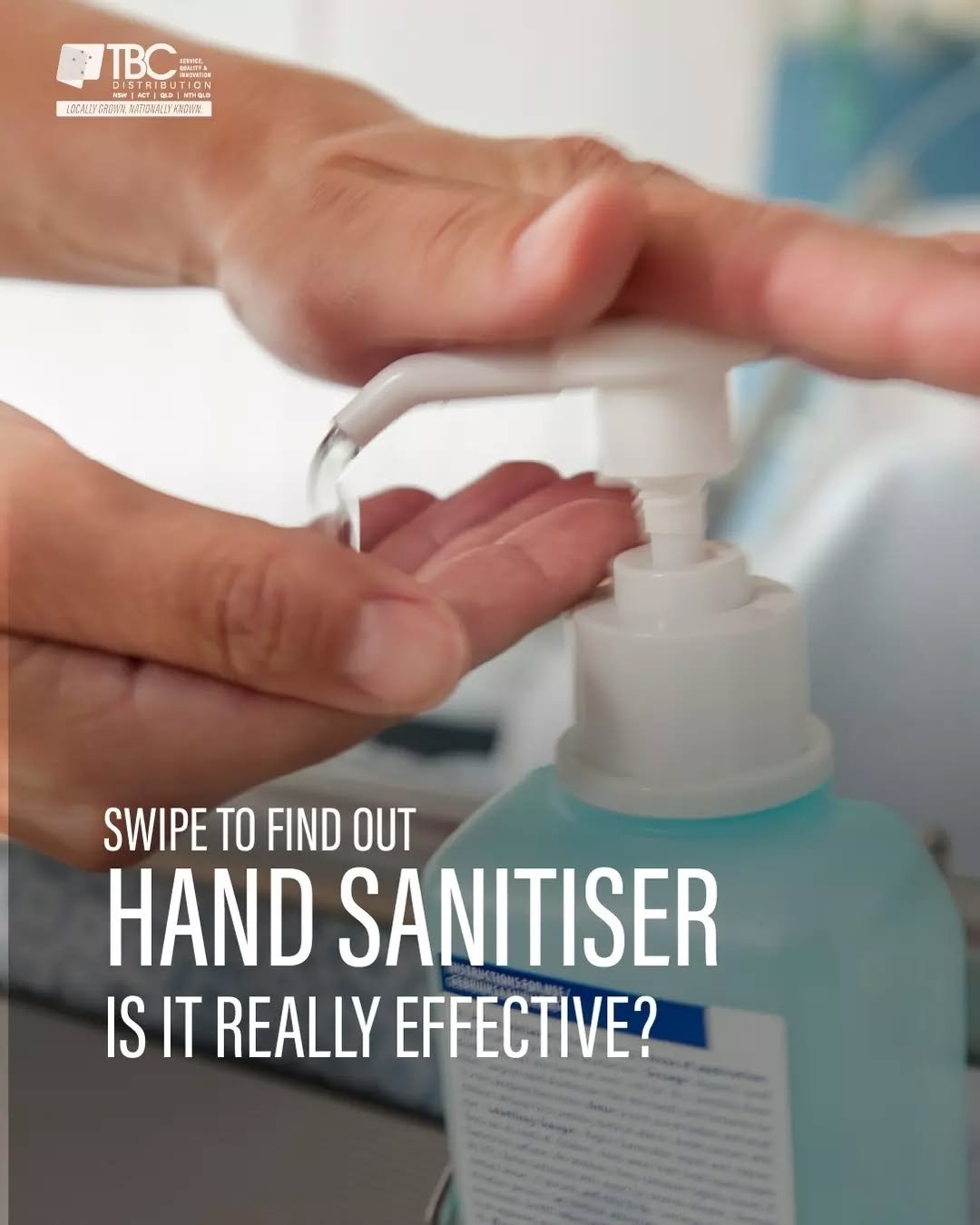 s hand sanitiser really as effective as we think?
Swipe to find out. 

Using products correctly makes all the difference.
Contact us to learn how to get the best performance from your cleaning and hygiene solutions.

#handsanitiser #workplacehygiene 