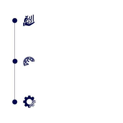 Flowchart illustrating the steps of digital manufacturing: design, prototyping, production, and quality control.