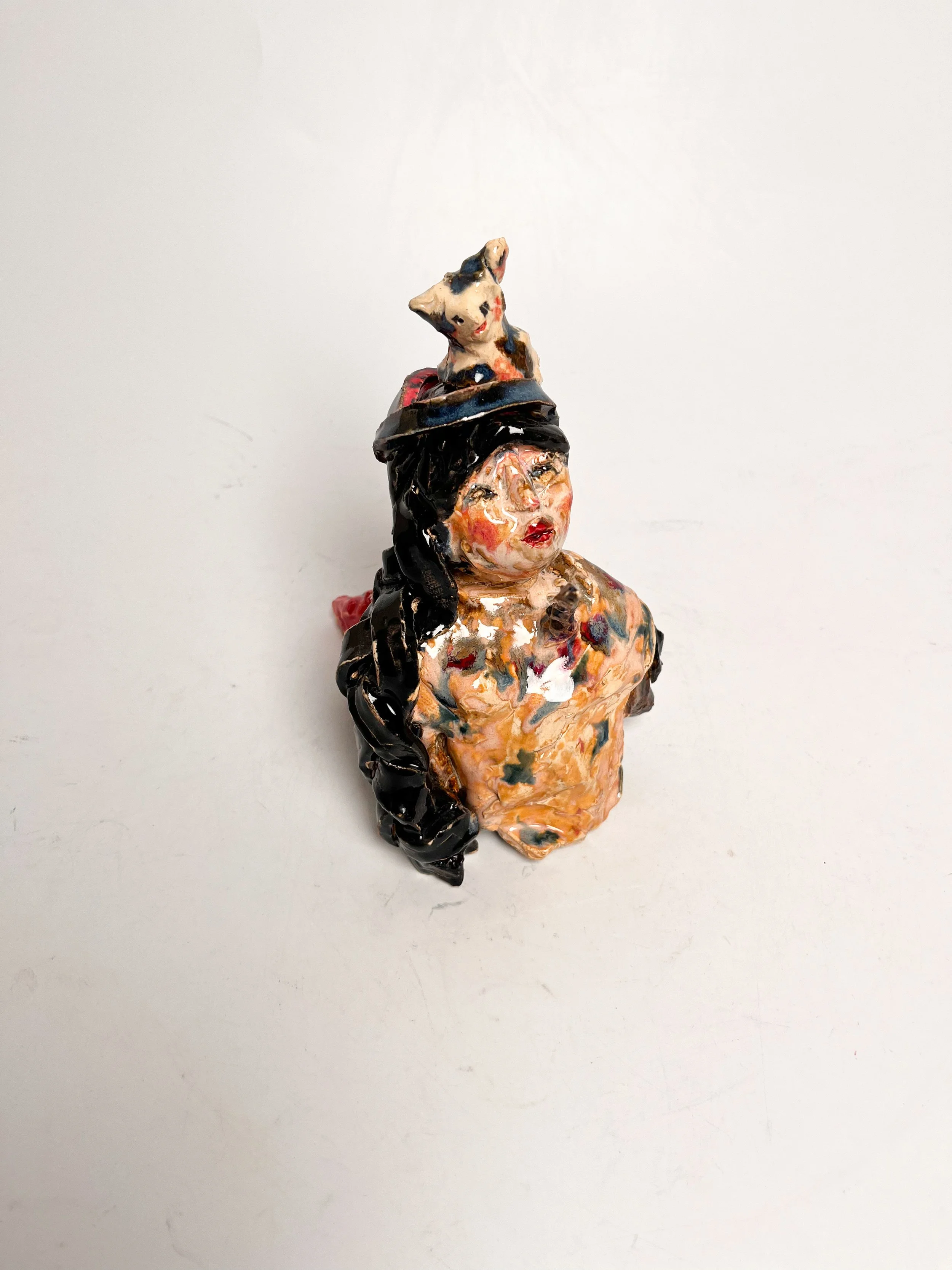 Angel and her Cat, Ceramics, 2026