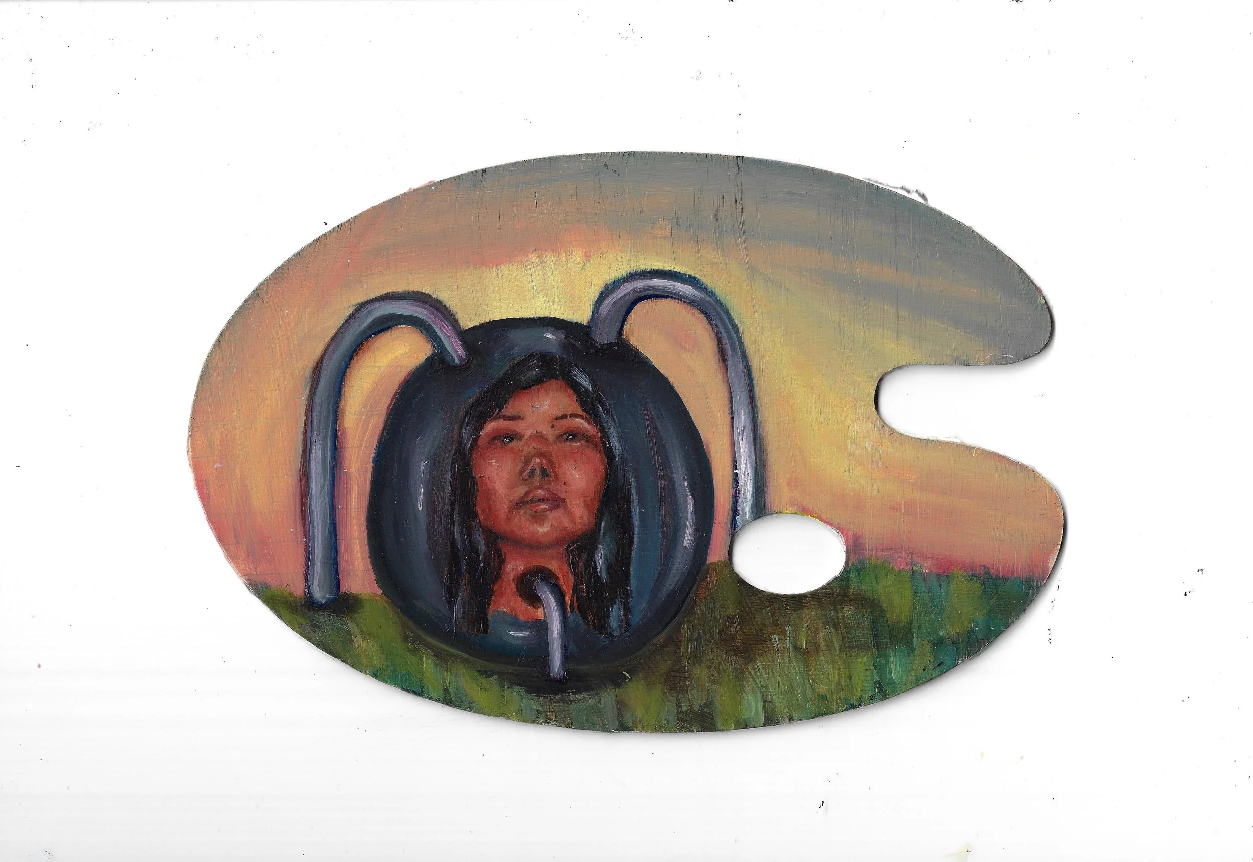 Self Palette, Oil on Cheap Wood Palette, 2026