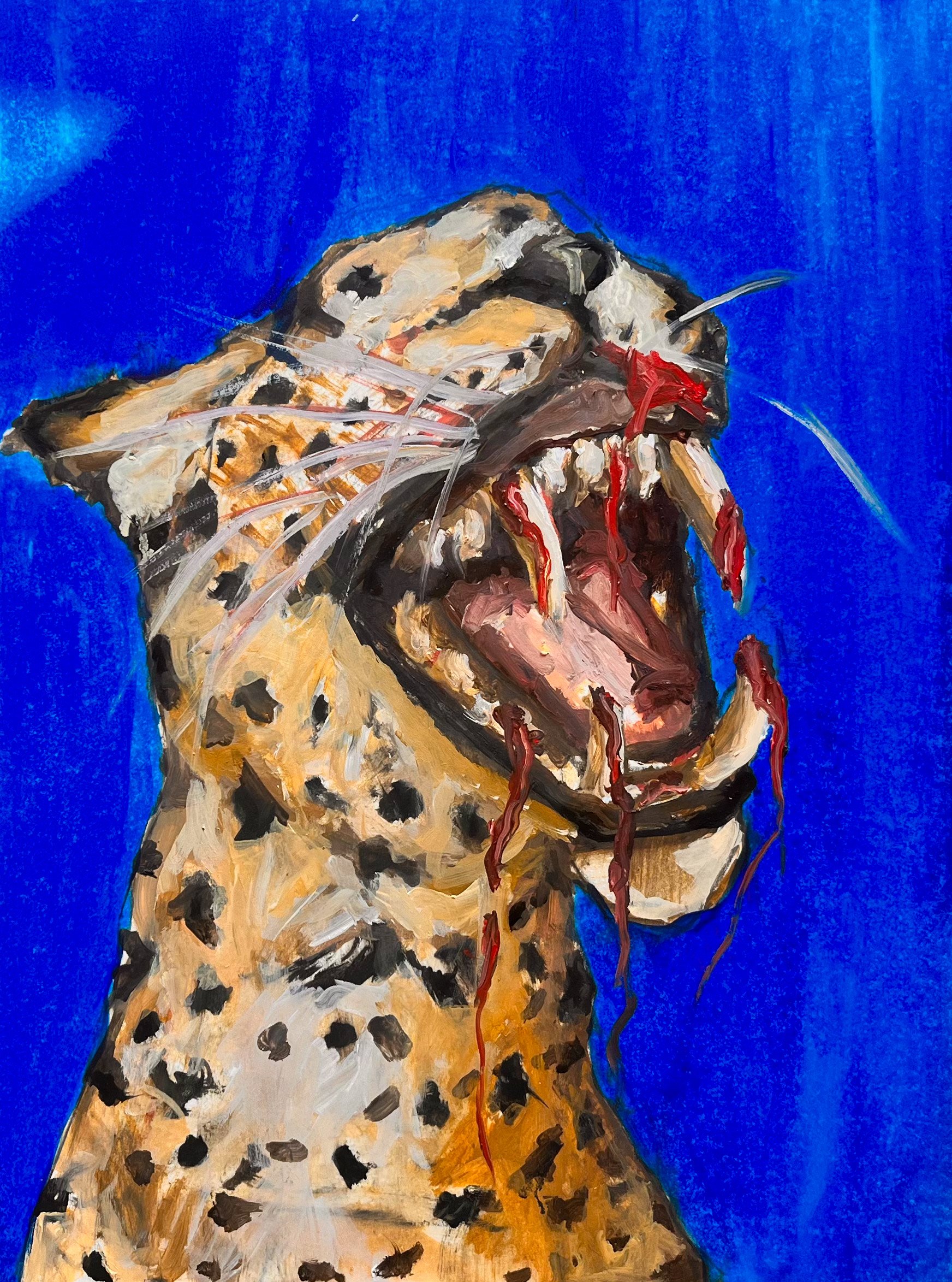 Cheetah, Oil on Paper, 2025
